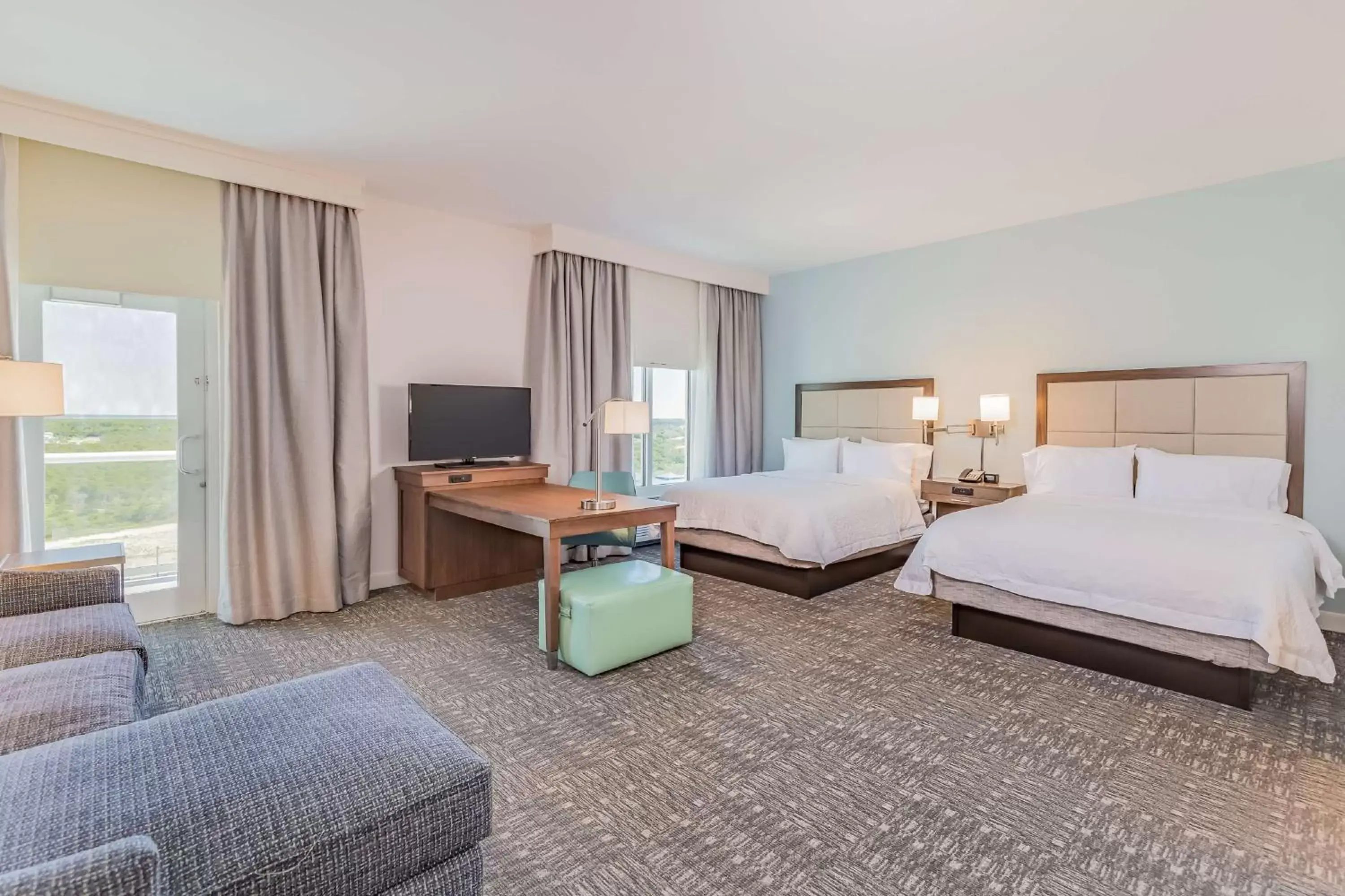 Bedroom in Hampton Inn & Suites Panama City Beach-Beachfront