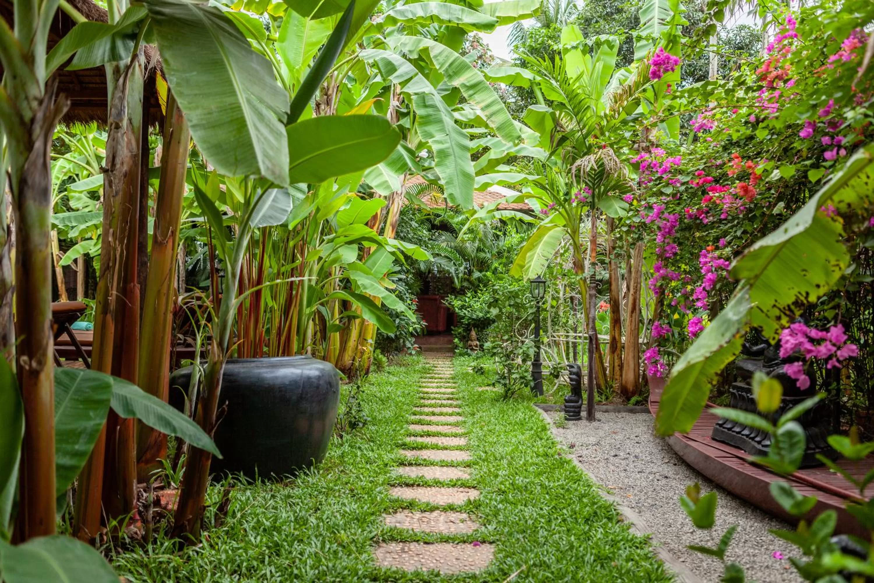 Garden in Authentic Khmer Village Resort