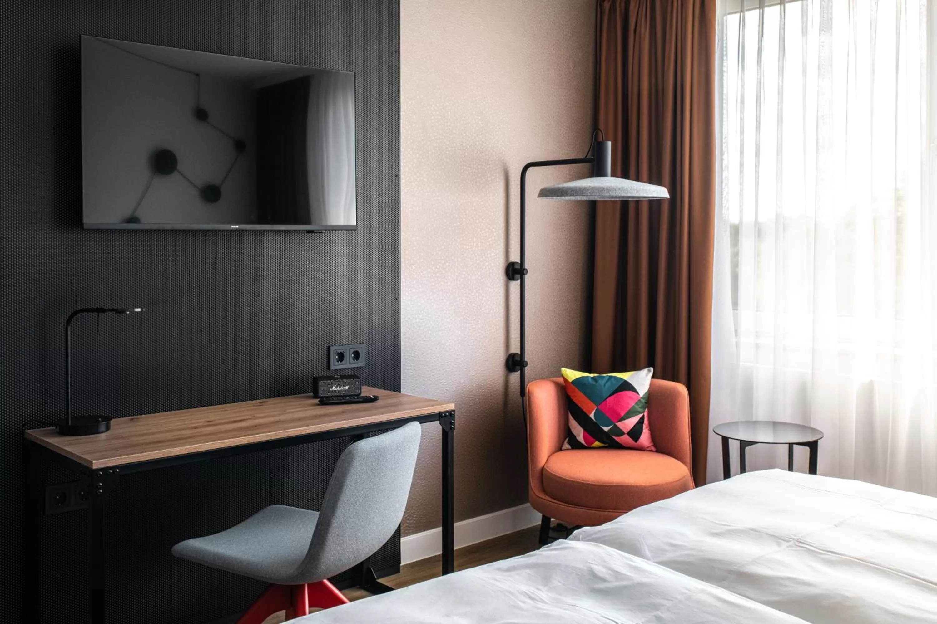 Bed in Pentahotel Bremen