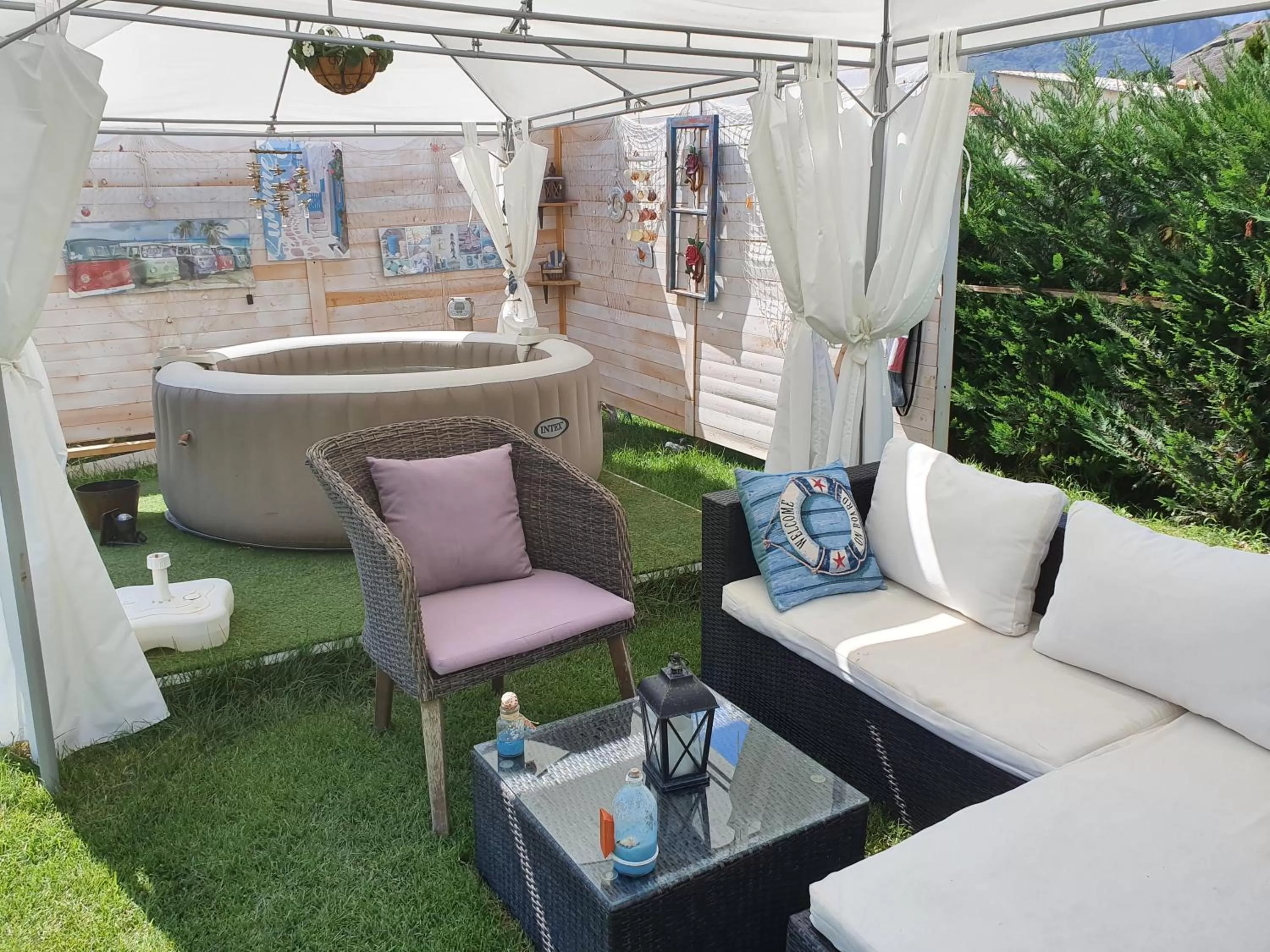 Open Air Bath in Theatro Hotel Odysseon