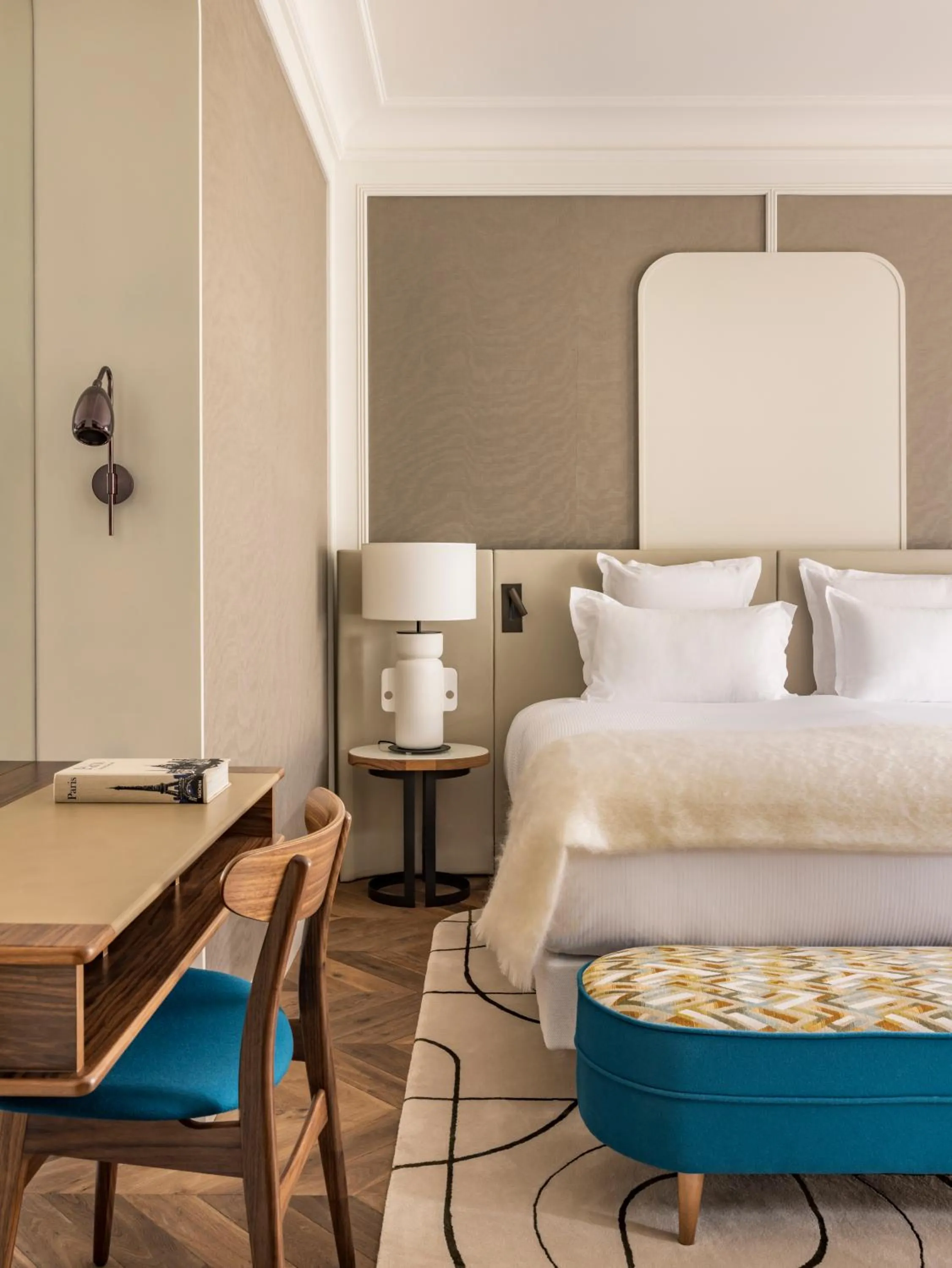 Bedroom, Bed in Pavillon Faubourg Saint-Germain & Spa