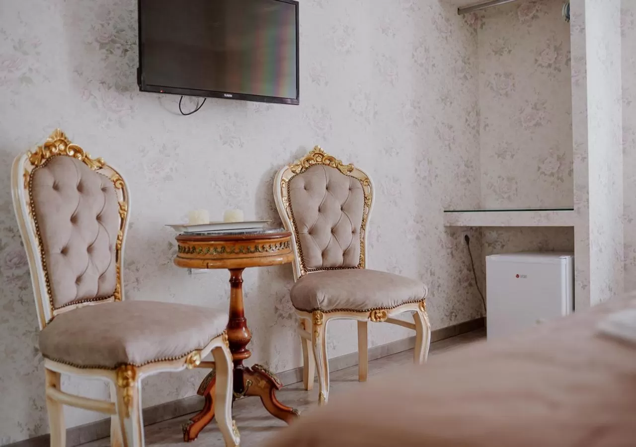 Seating area in ROH Suites