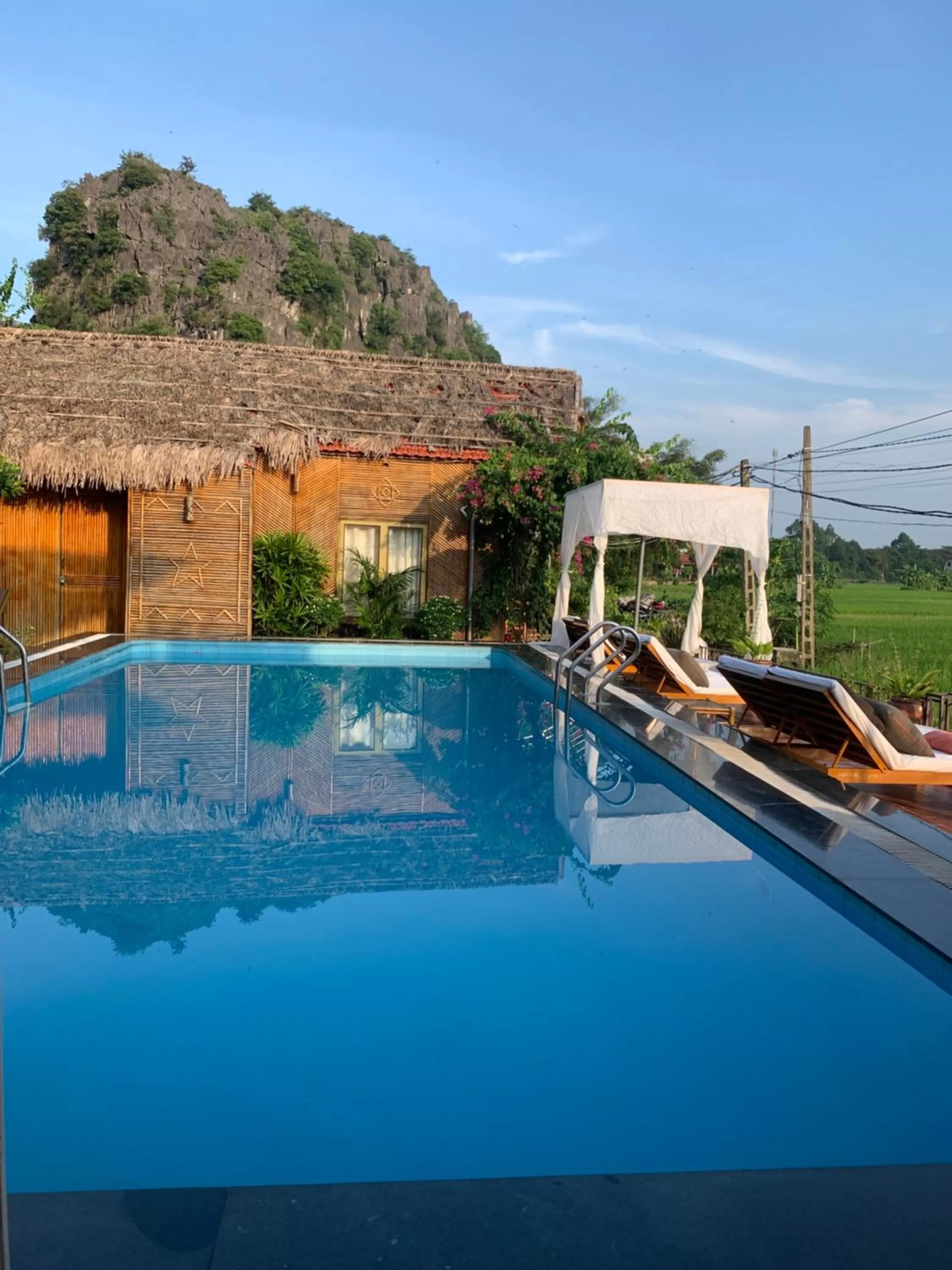 Swimming pool in Tam Coc Wonderland Bungalow