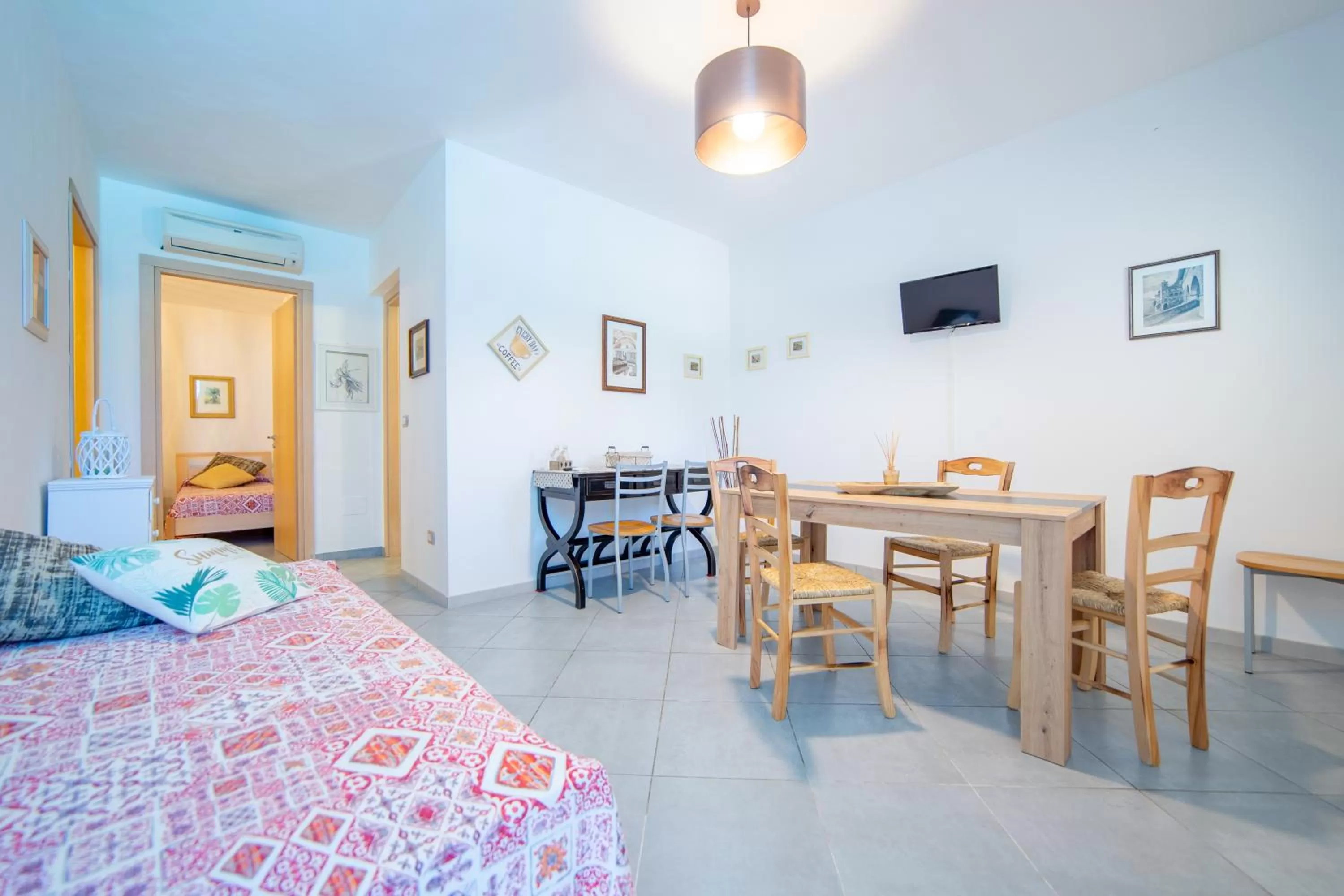 Seating area, Bed in Tenuta Don Carmelo