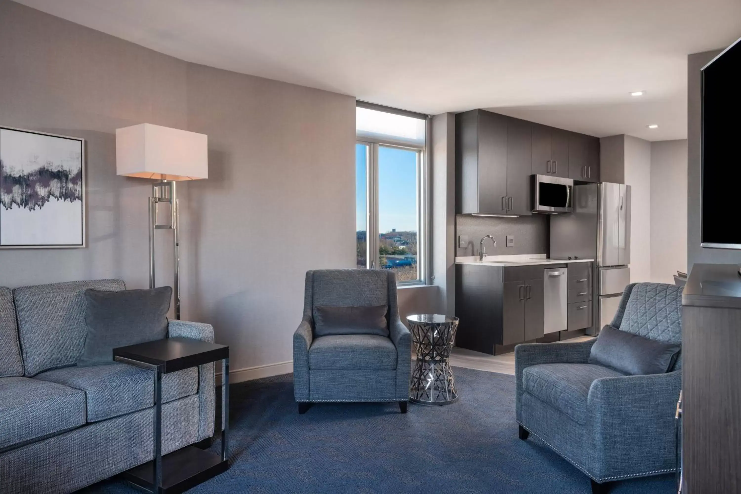 Living room, Seating Area in Residence Inn Boston Downtown/South End