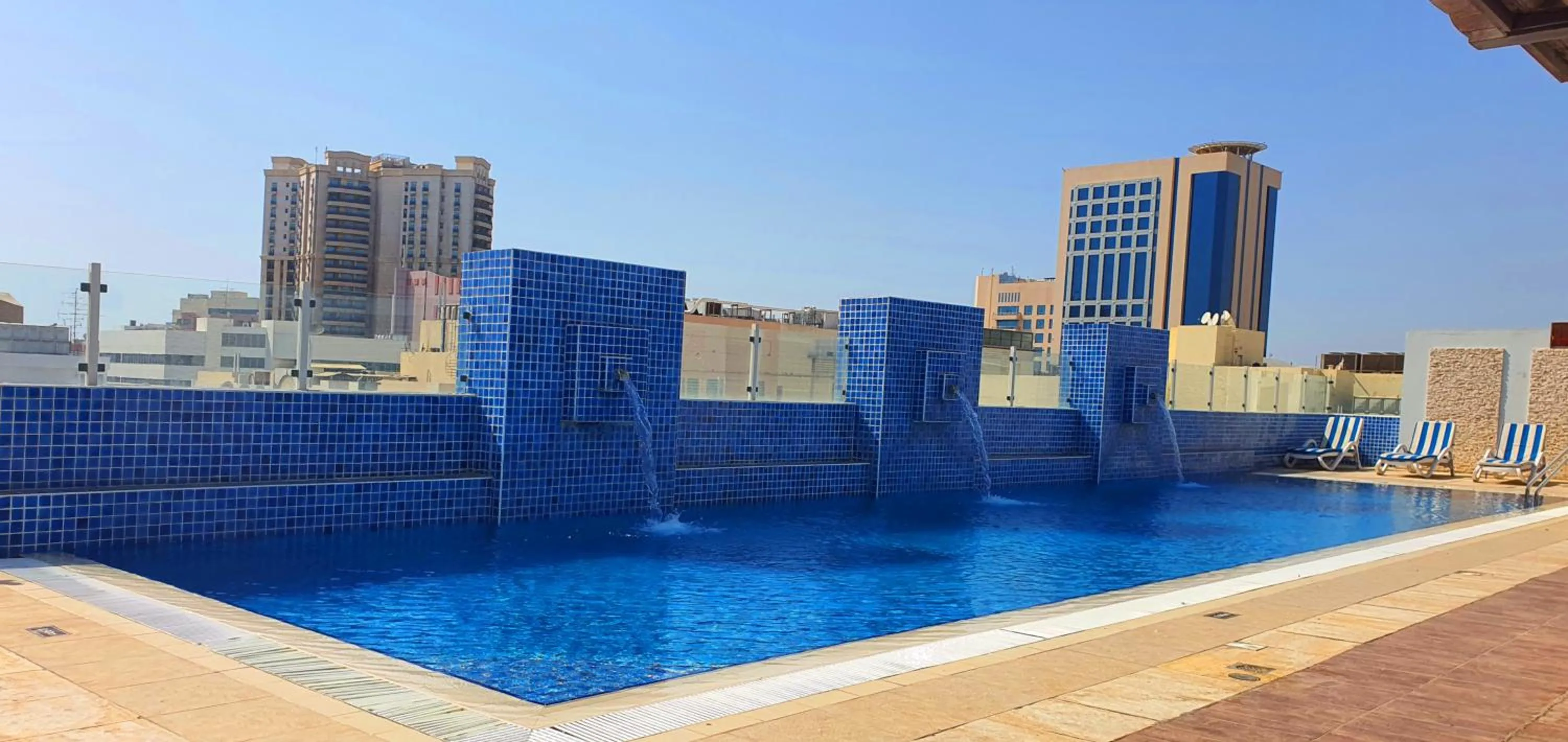 Pool view in Tulip Hotel Apartments