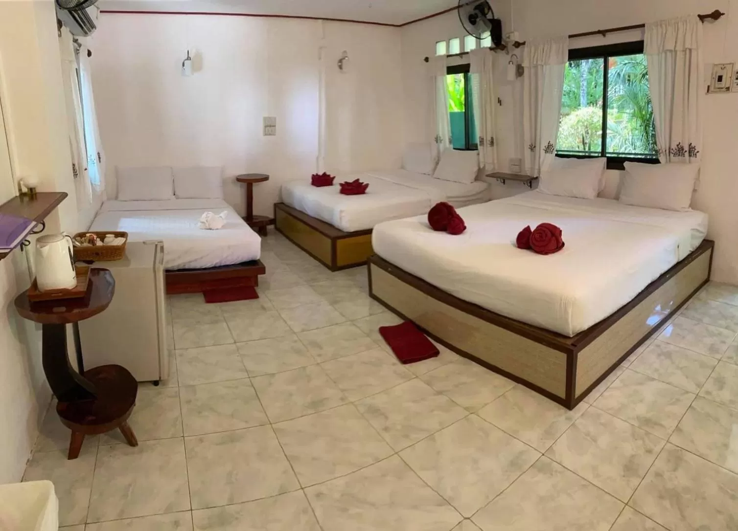 Photo of the whole room, Bed in Khao Sok Jungle Huts Resort