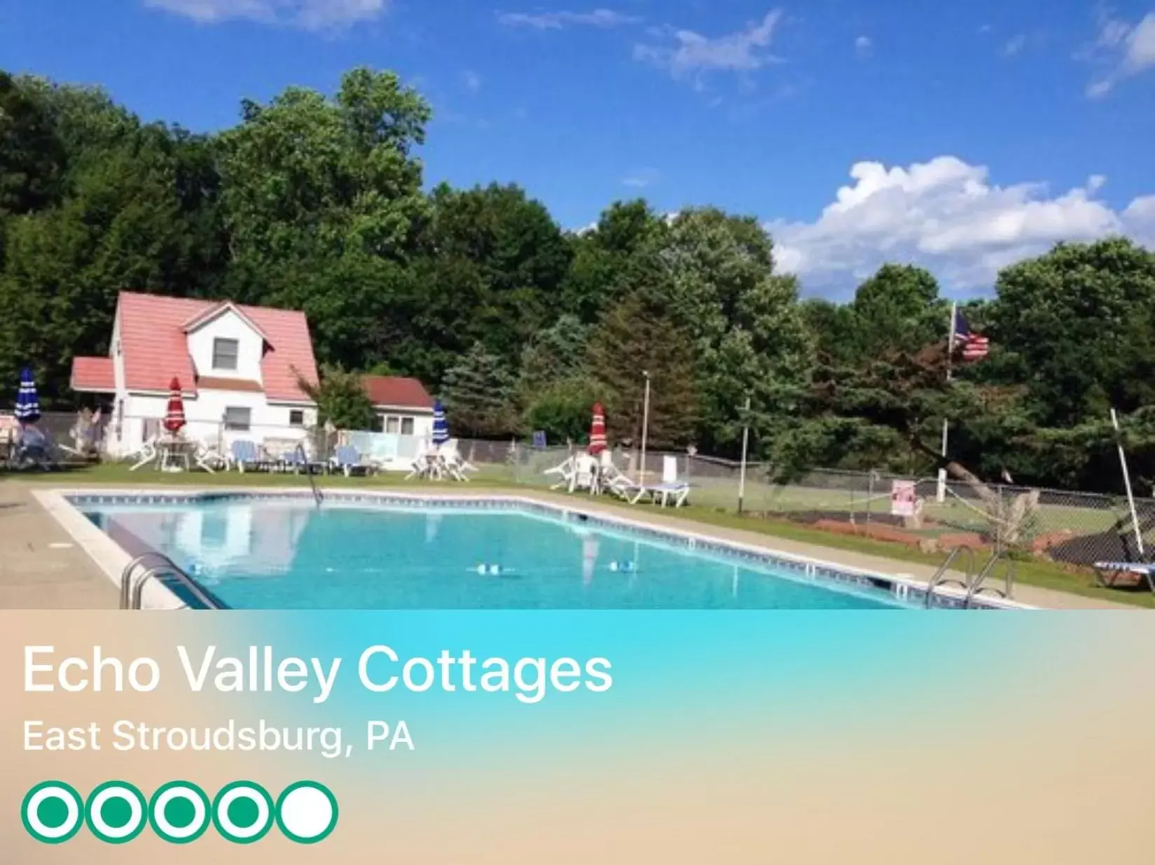 Summer, Swimming Pool in Echo Valley Cottages