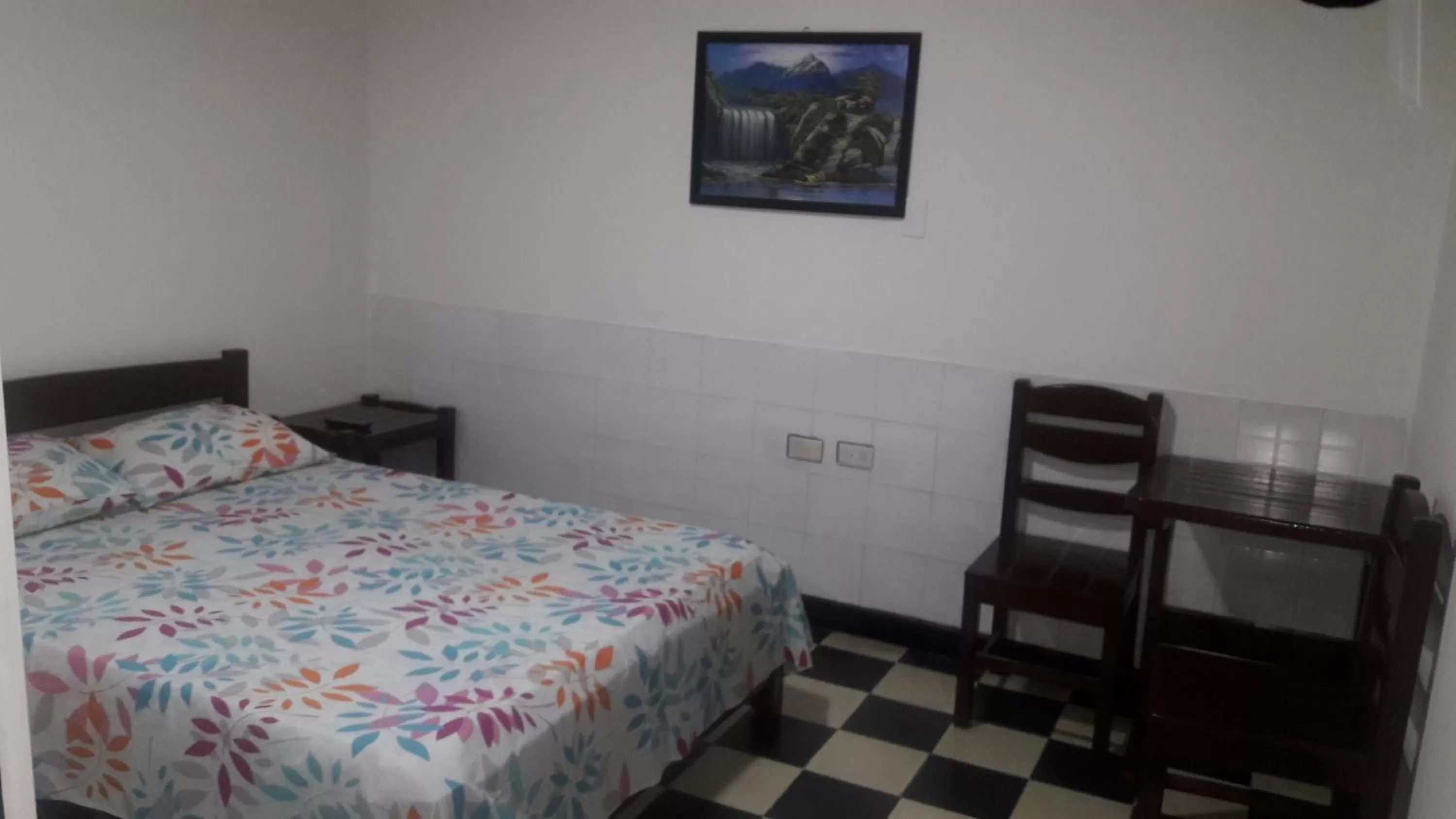 Bed in Hospedaje Santa Bárbara