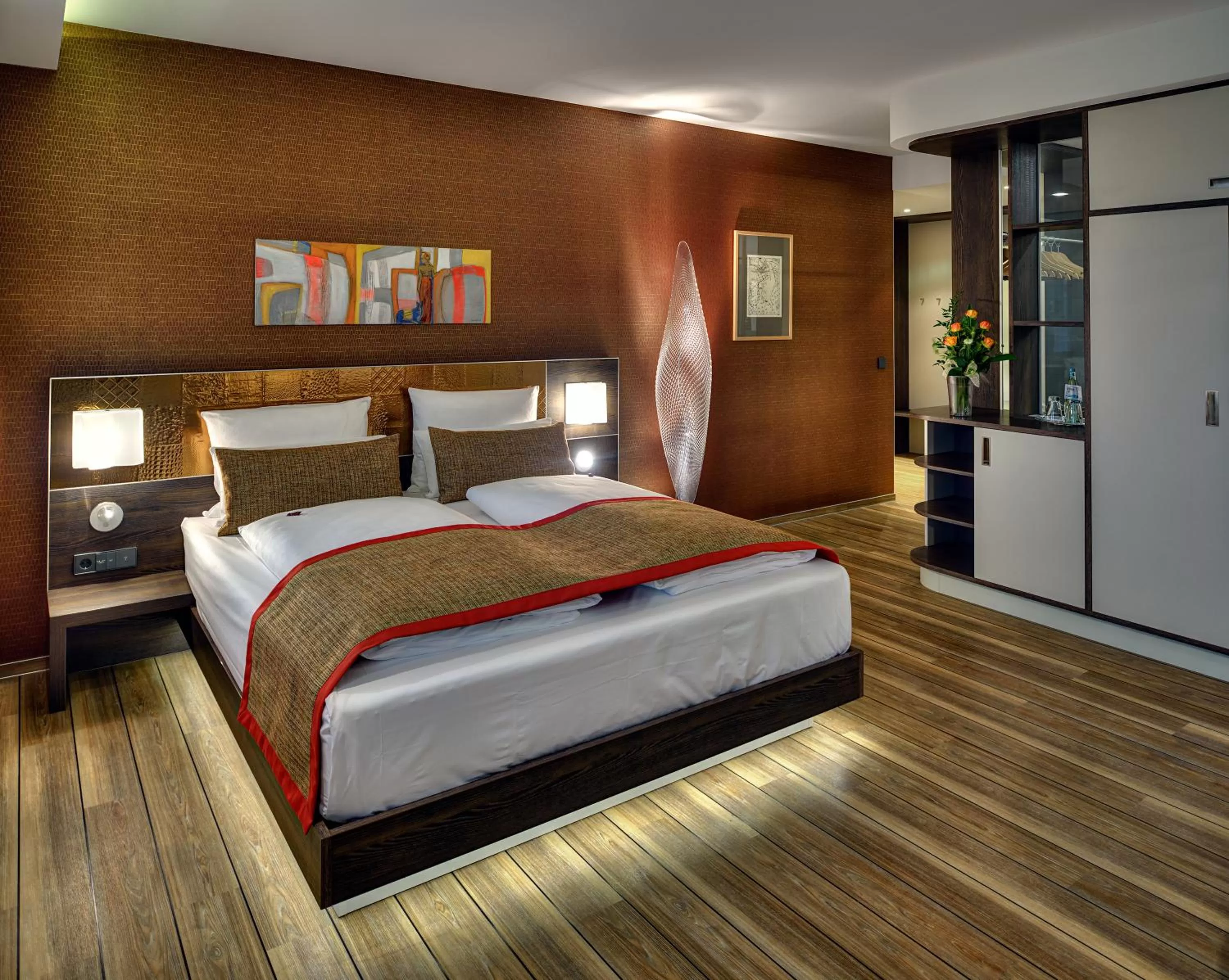 Photo of the whole room, Bed in ARTHOTEL Kiebitzberg