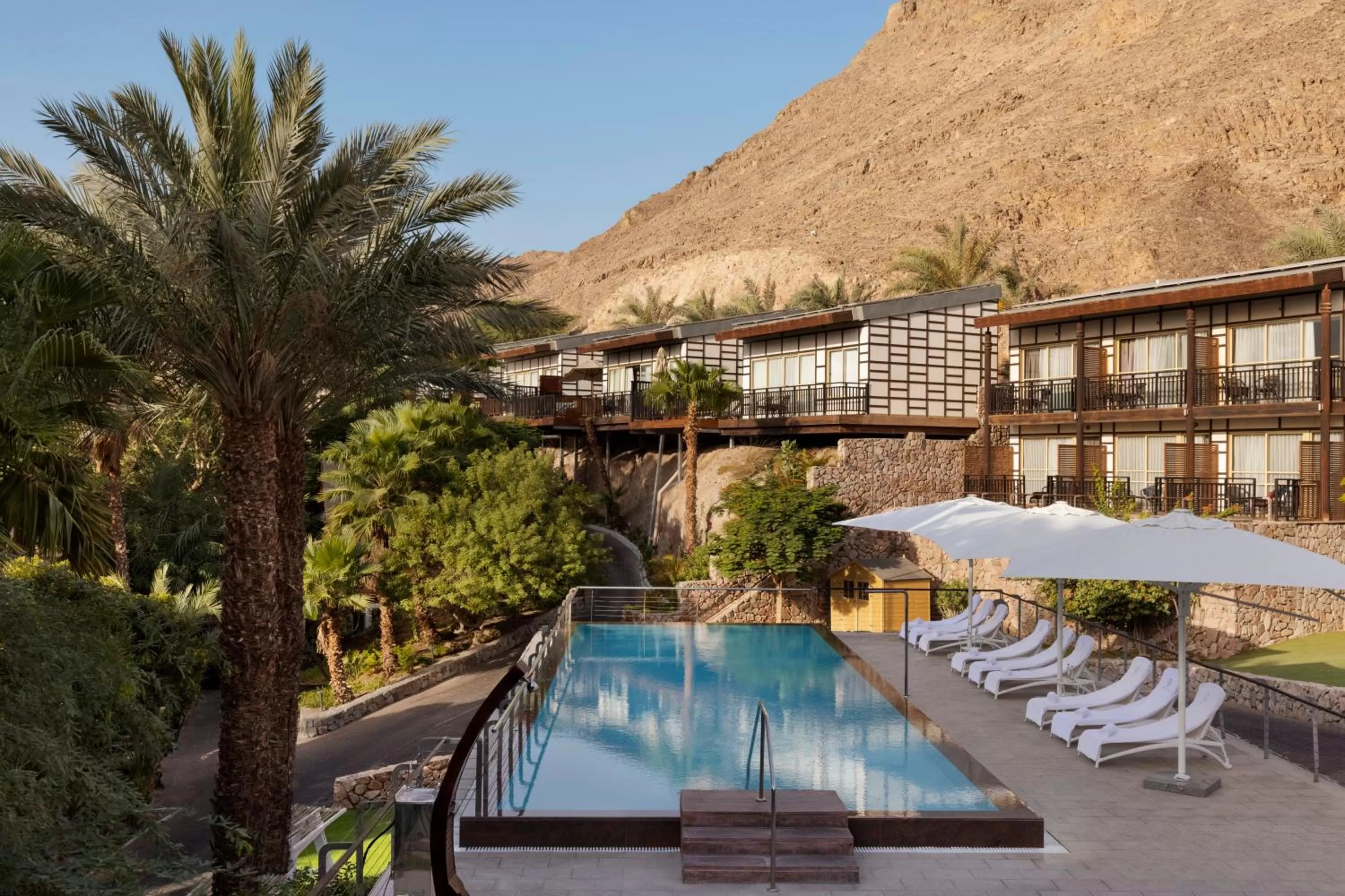 Swimming pool in Herbert Samuel Royal Shangri-La Eilat