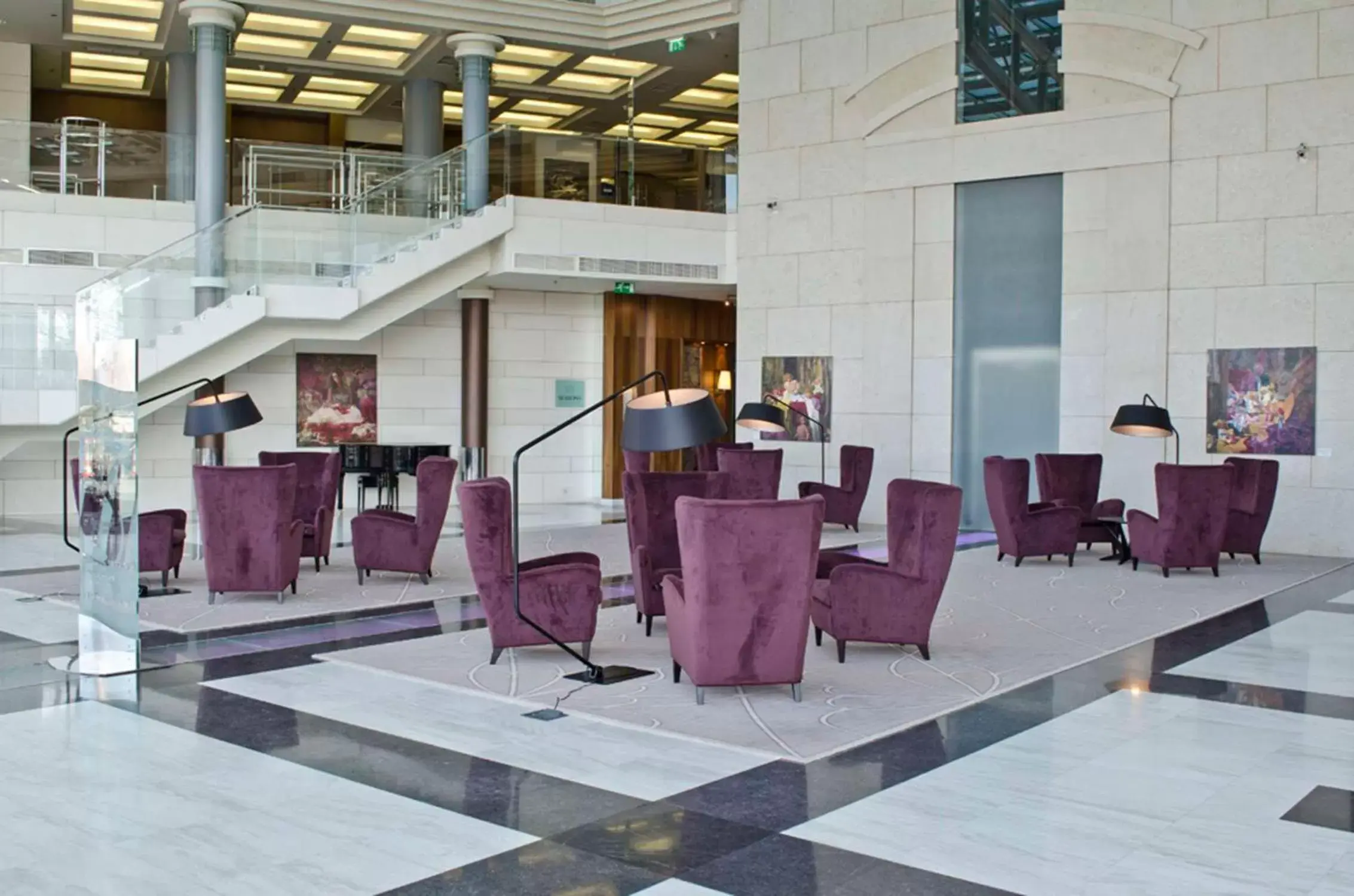 Lobby or reception in Hilton Sofia