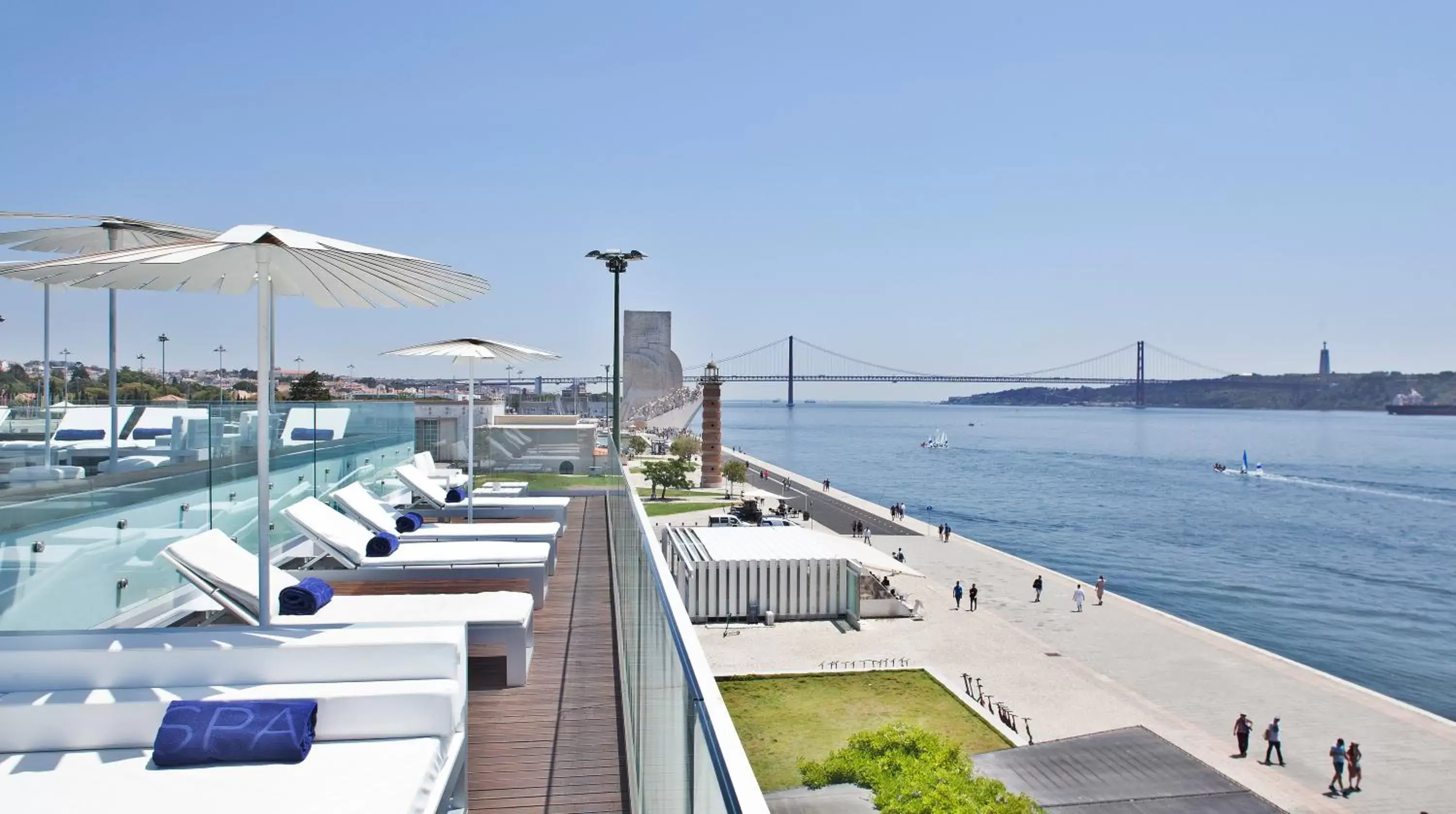 Balcony/Terrace in Altis Belem Hotel & Spa - Design Hotels