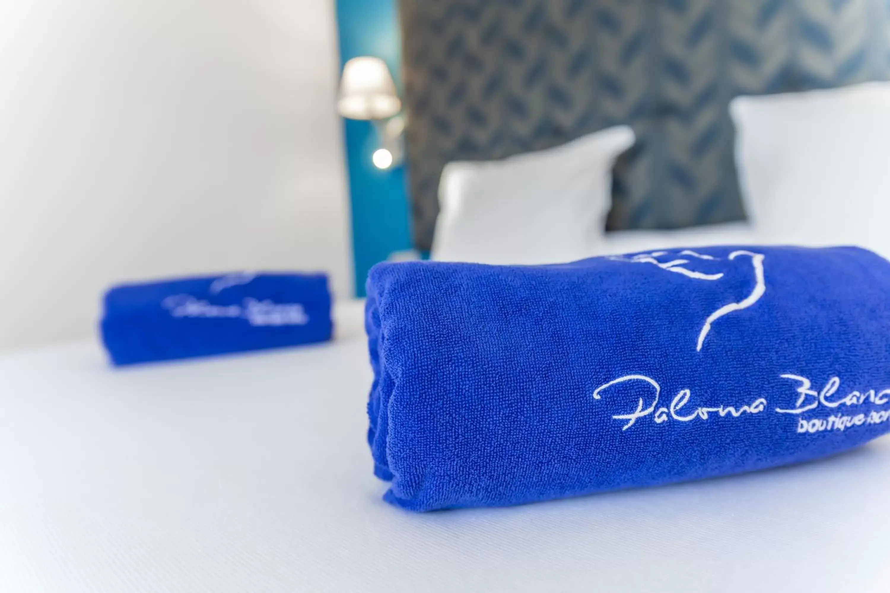 towels, Bed in Paloma Blanca Boutique Hotel- Adults Recommended