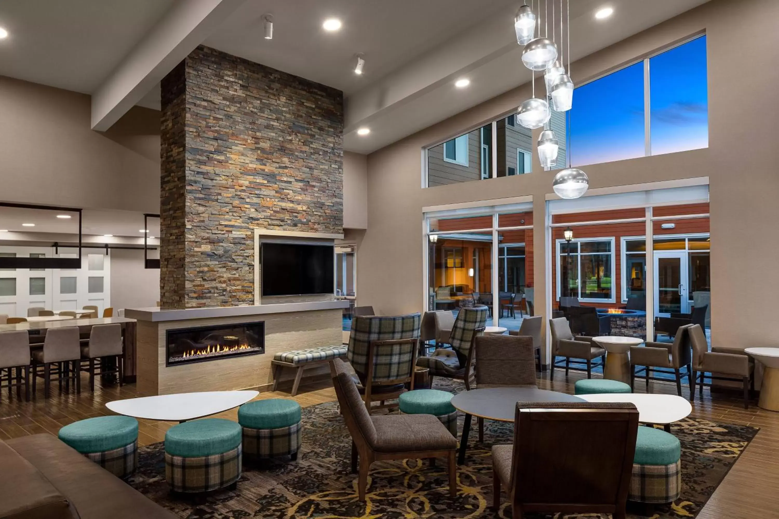 Lobby or reception, Lounge/Bar in Residence Inn by Marriott Portland Vancouver