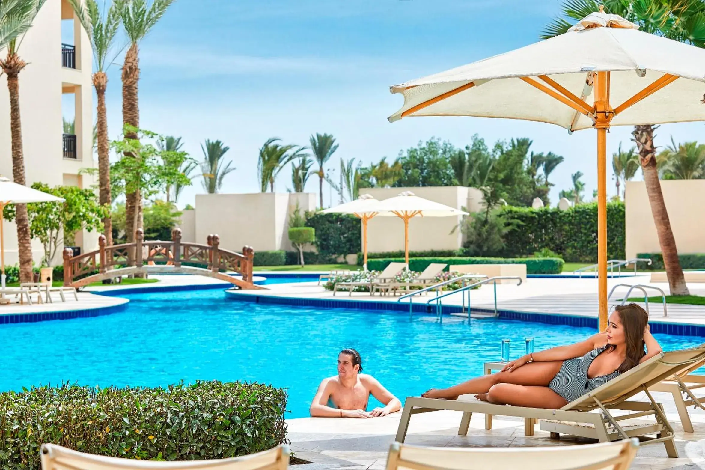 Pool view, Swimming Pool in Steigenberger Aqua Magic Red Sea