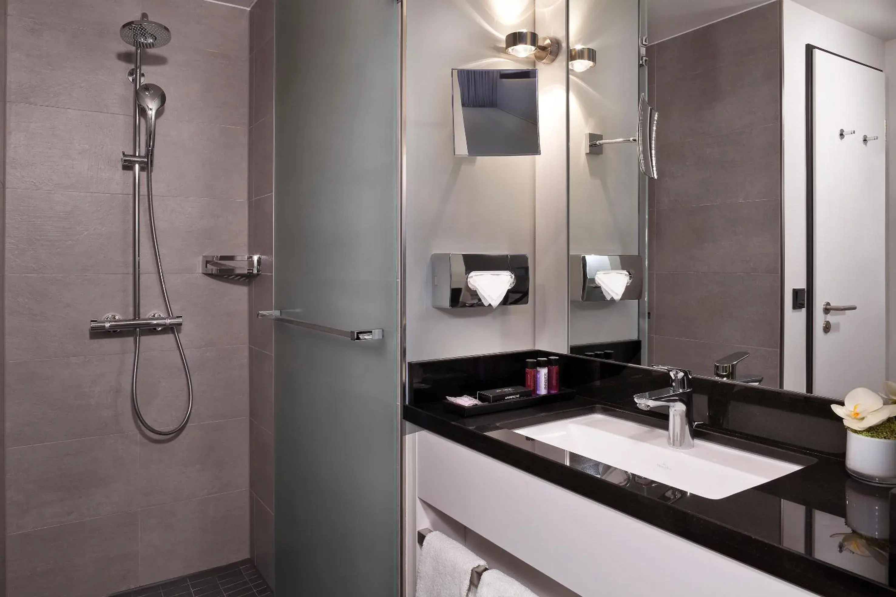 Shower, Bathroom in Innside by Melia Wolfsburg