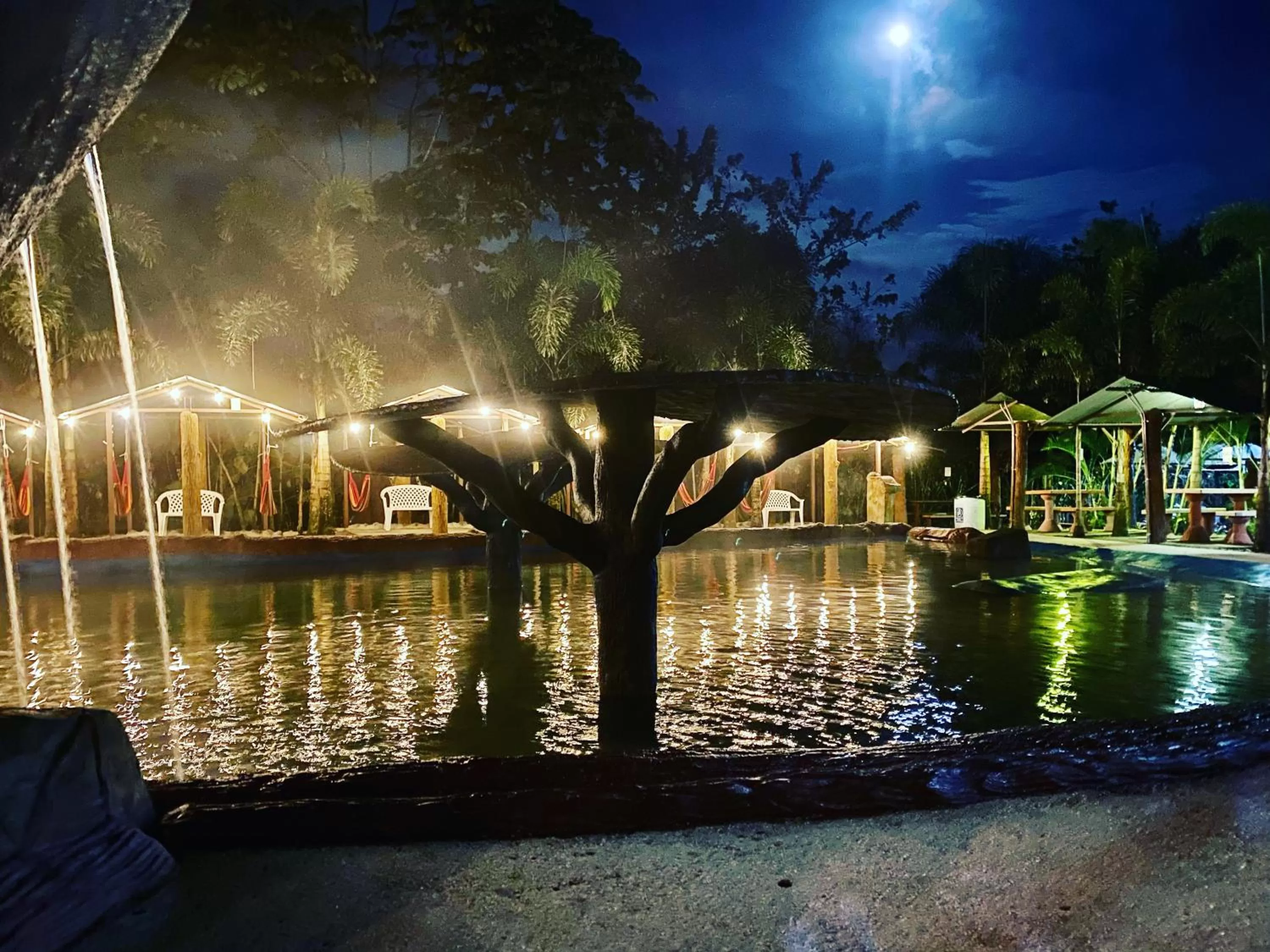 Night, Swimming Pool in Termales del Arenal
