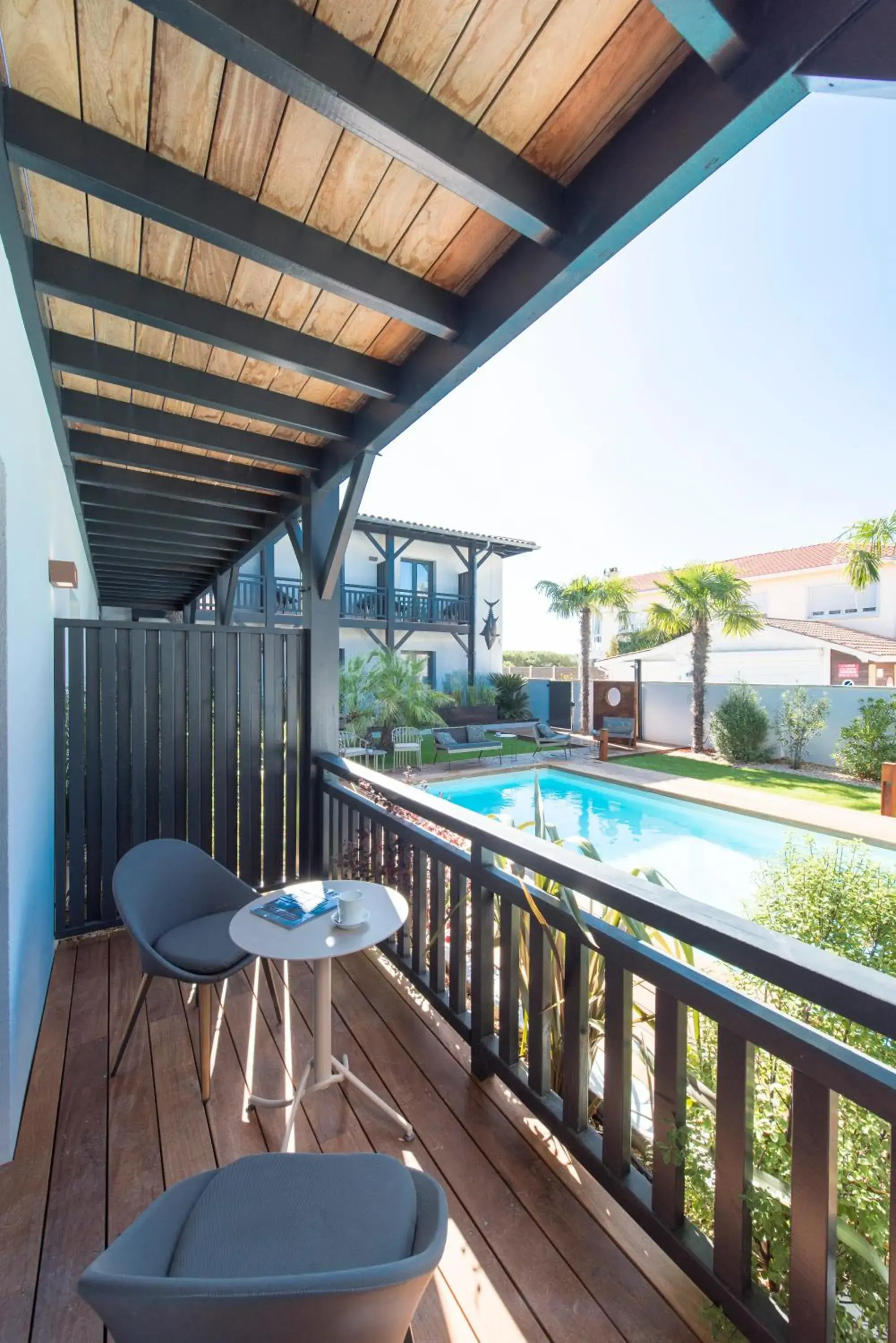 Balcony/Terrace, Pool View in L'Anderenis Boutique Hôtel