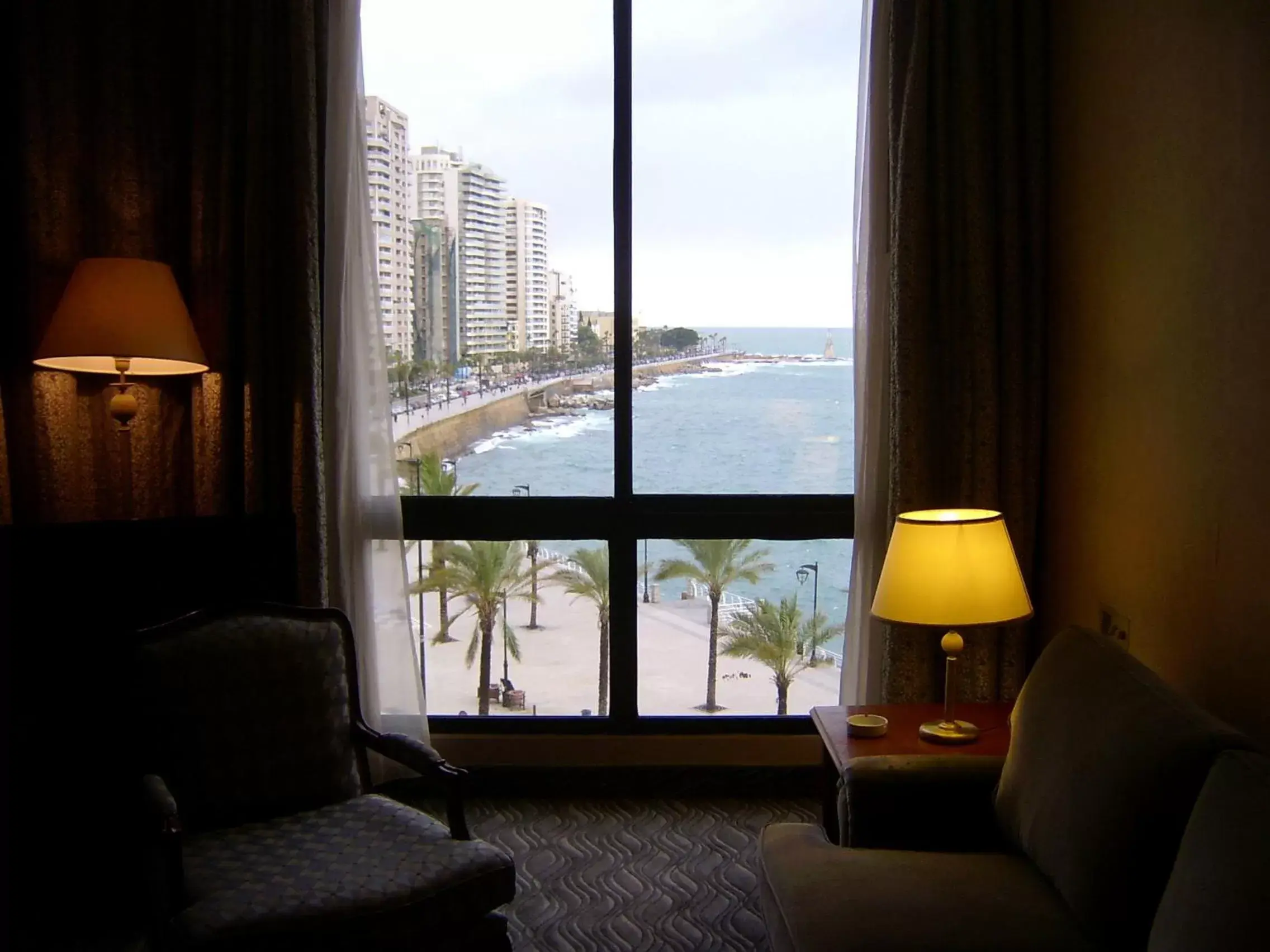 Living room in Bayview Hotel Beirut