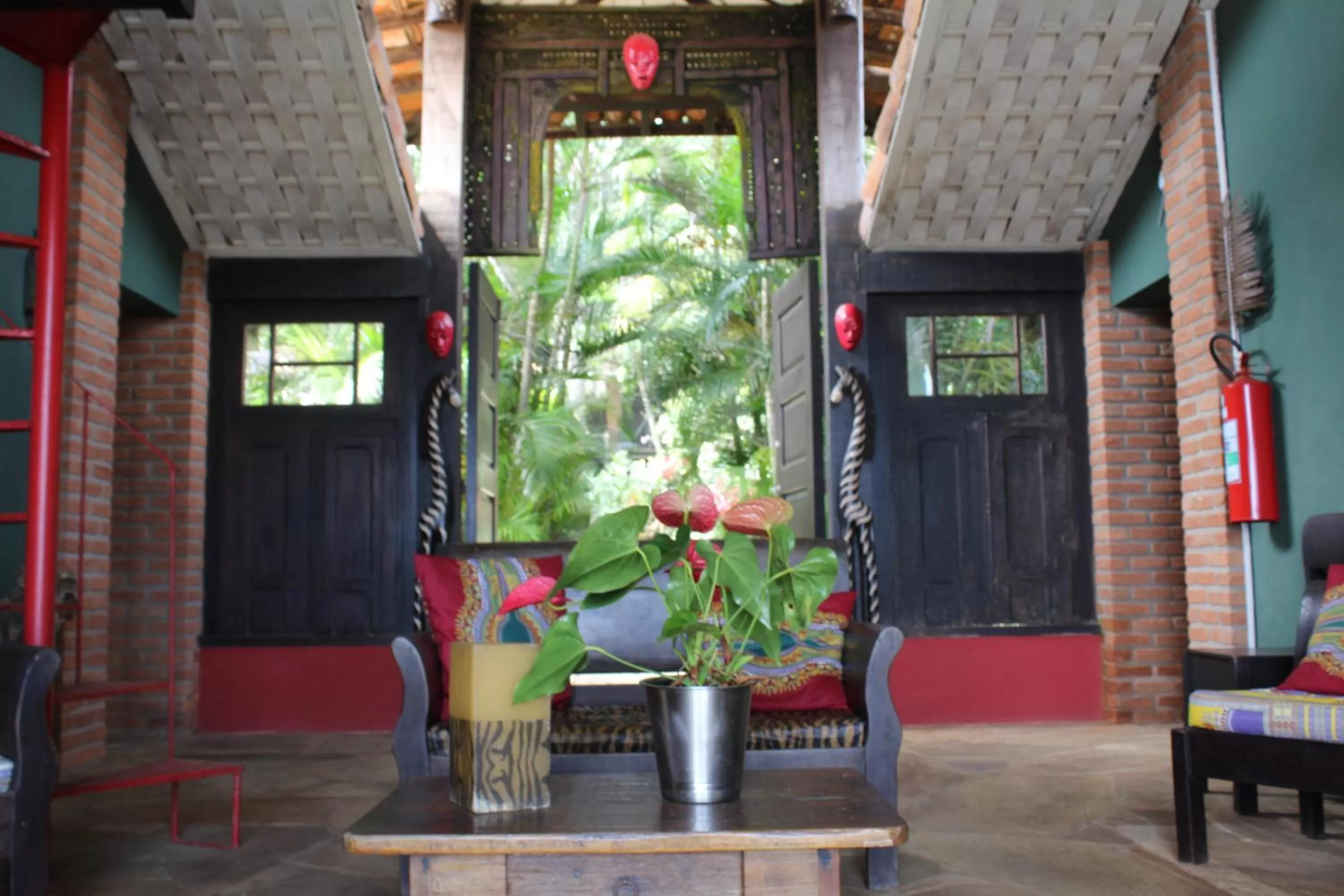 Lobby or reception in Pousada Afrika