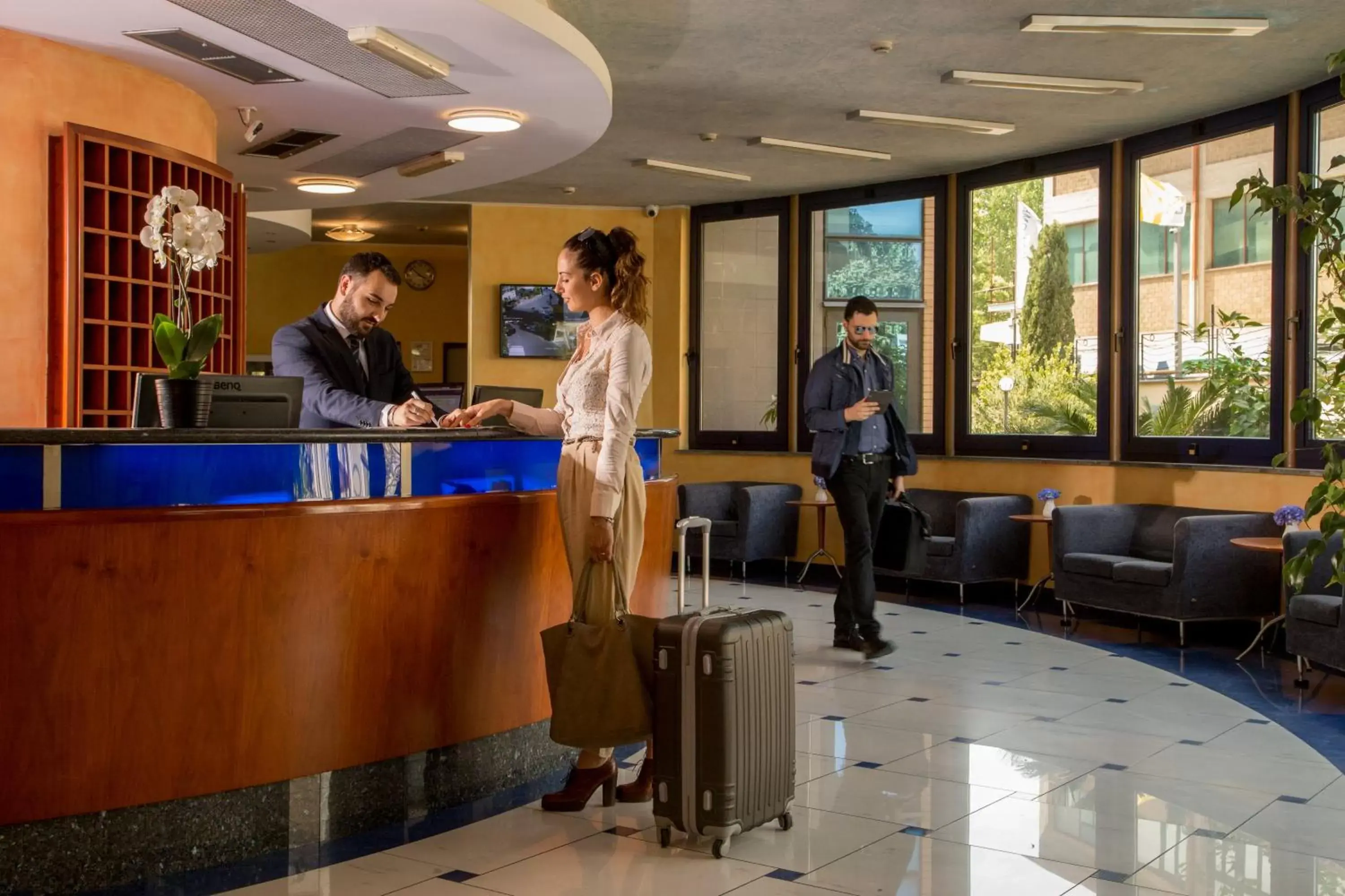 Lobby or reception in Best Western Blu Hotel Roma
