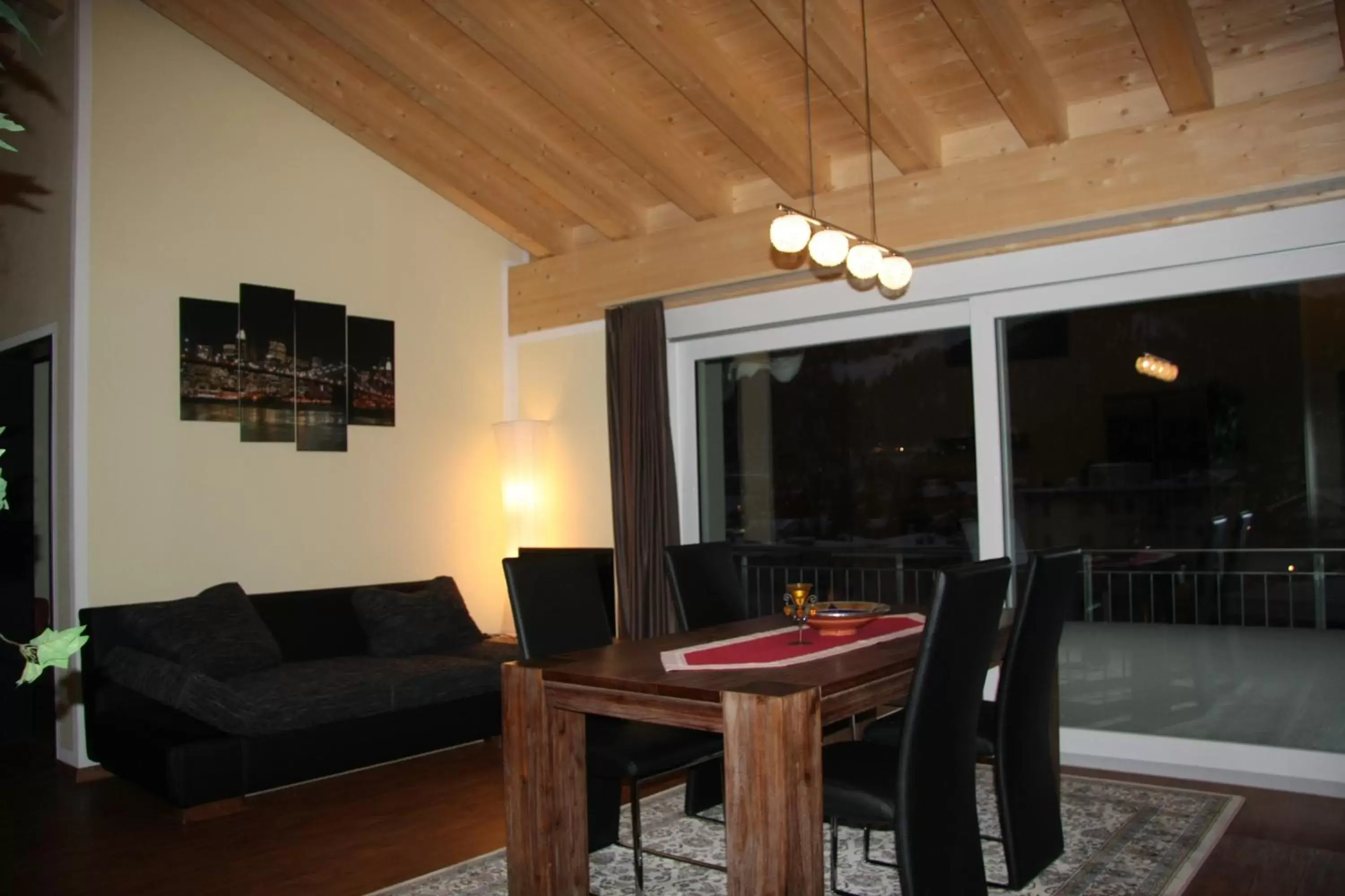 Living room, Dining Area in Aladin Apartments St Moritz