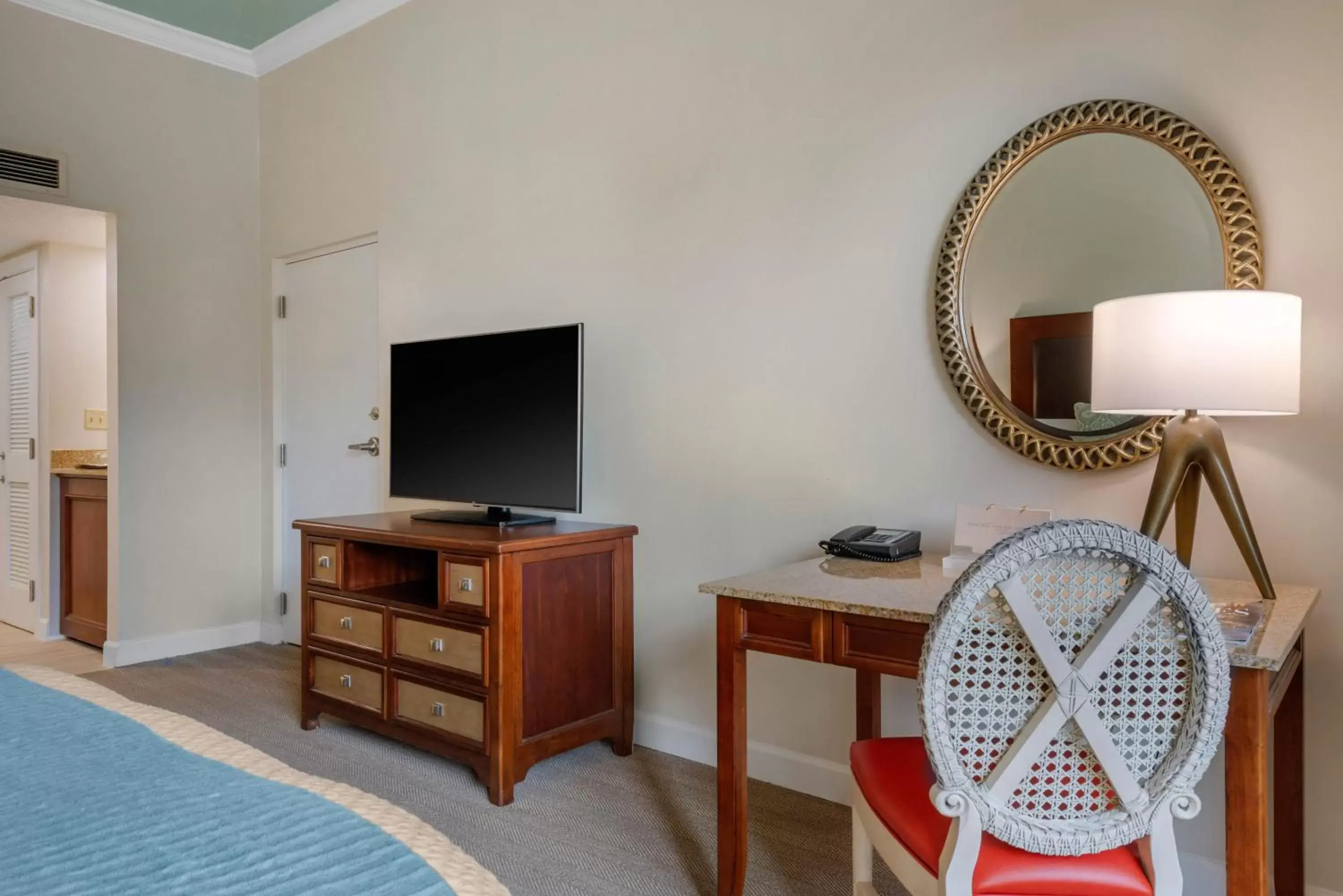 Bedroom, TV/Entertainment Center in Omni Amelia Island Resort