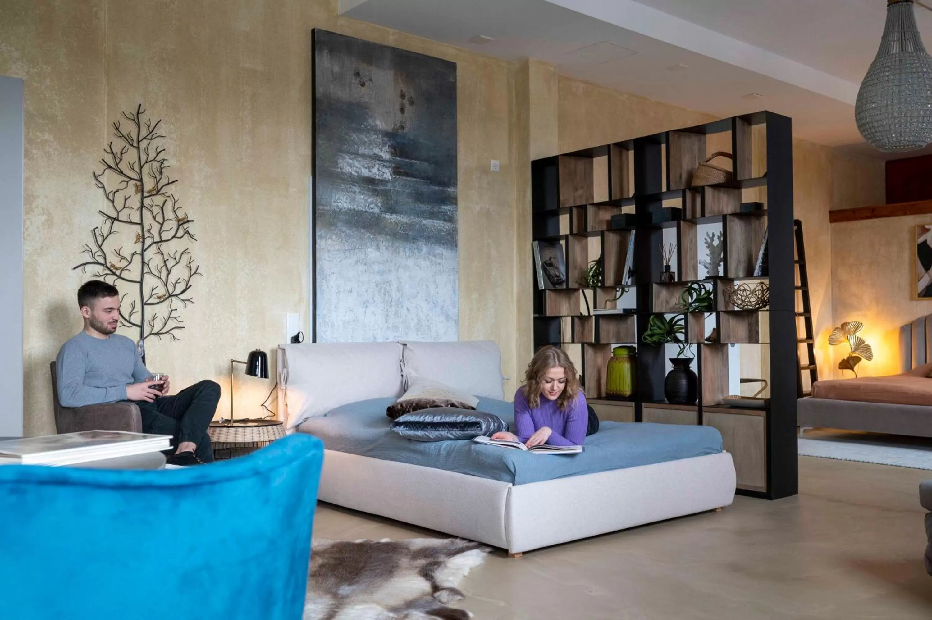 Living room in No1 Art B&B