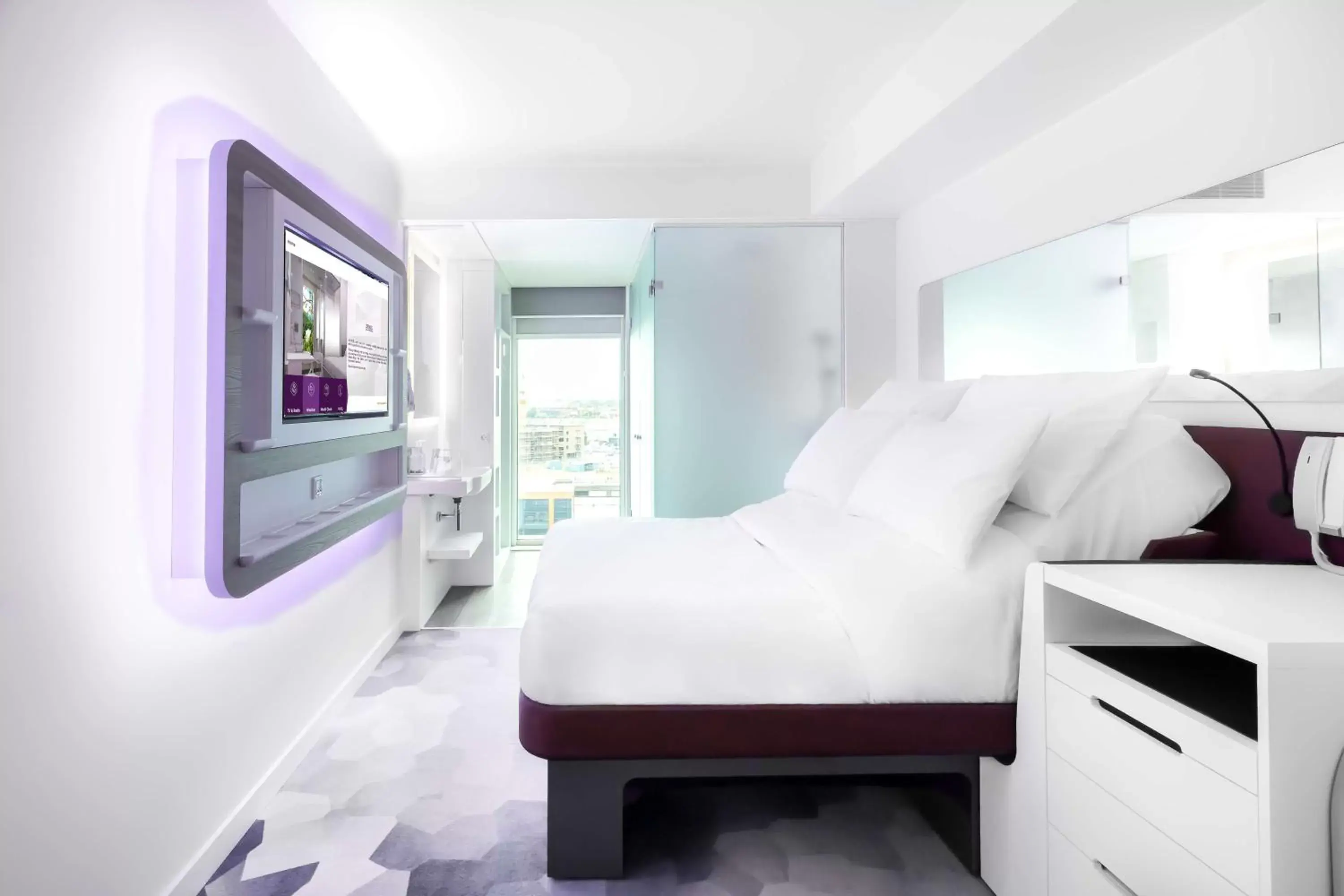 Photo of the whole room, Bed in YOTEL Amsterdam