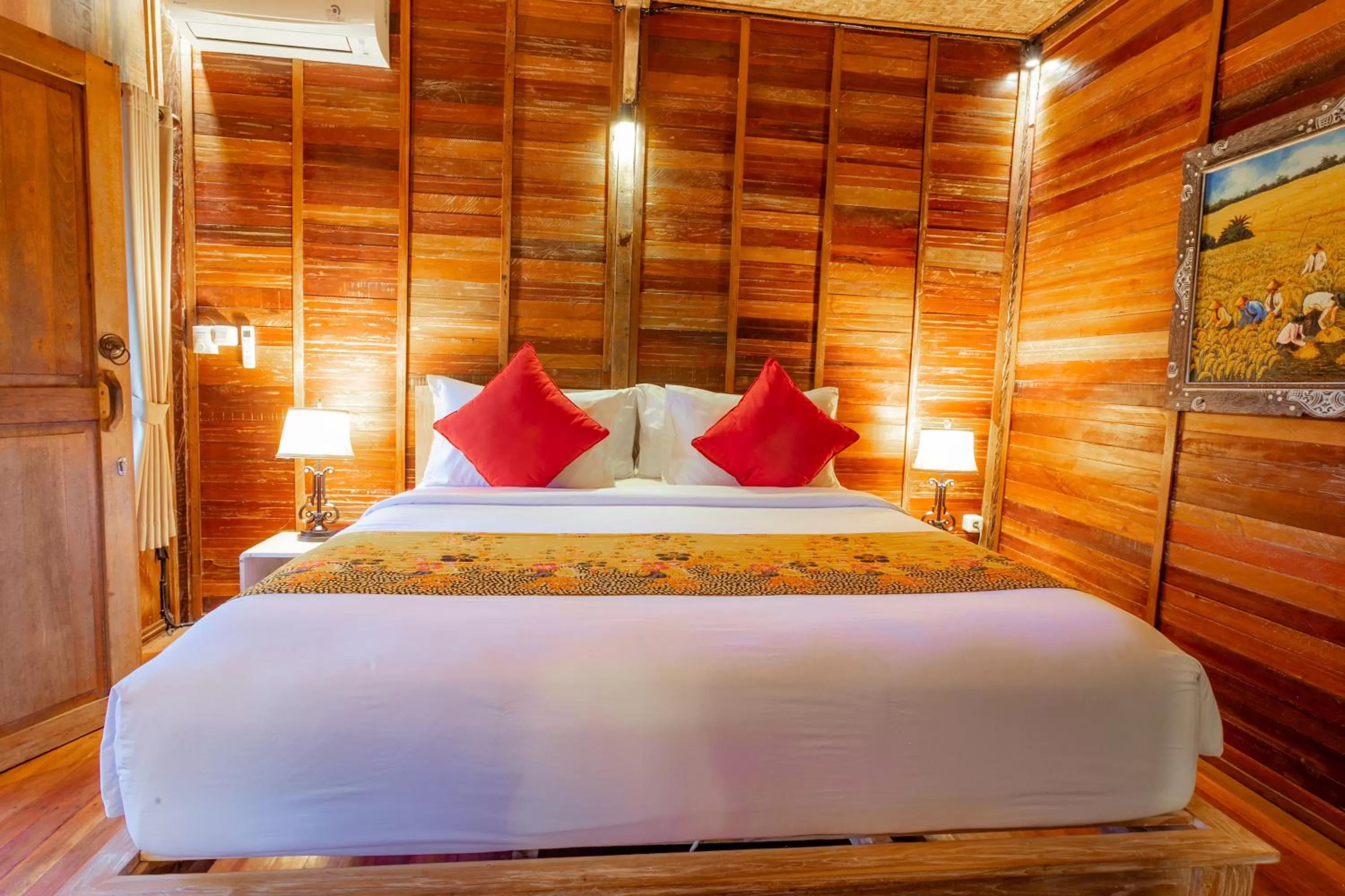 Bed in Nauna Villa Ubud