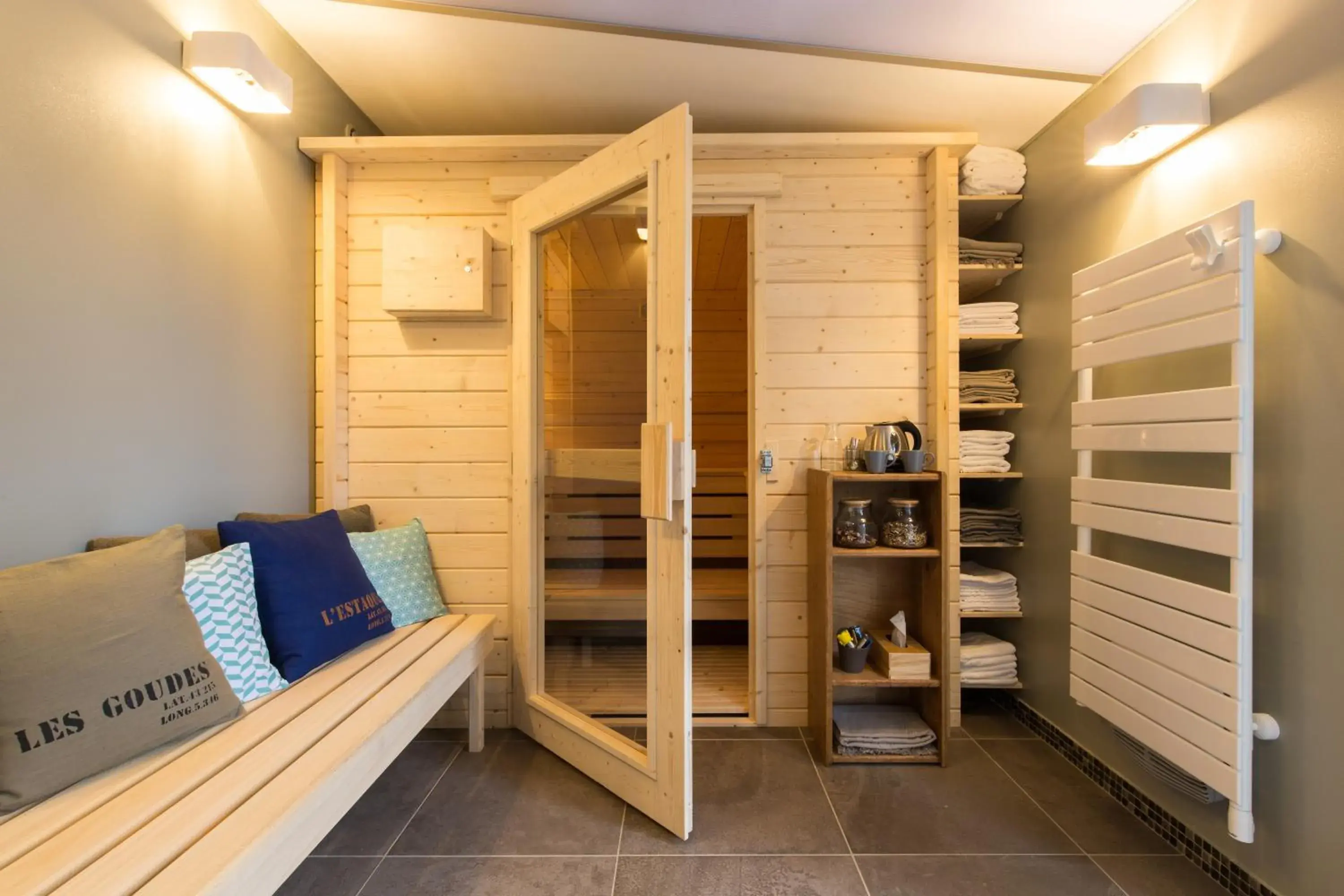 Sauna in Hôtel 96