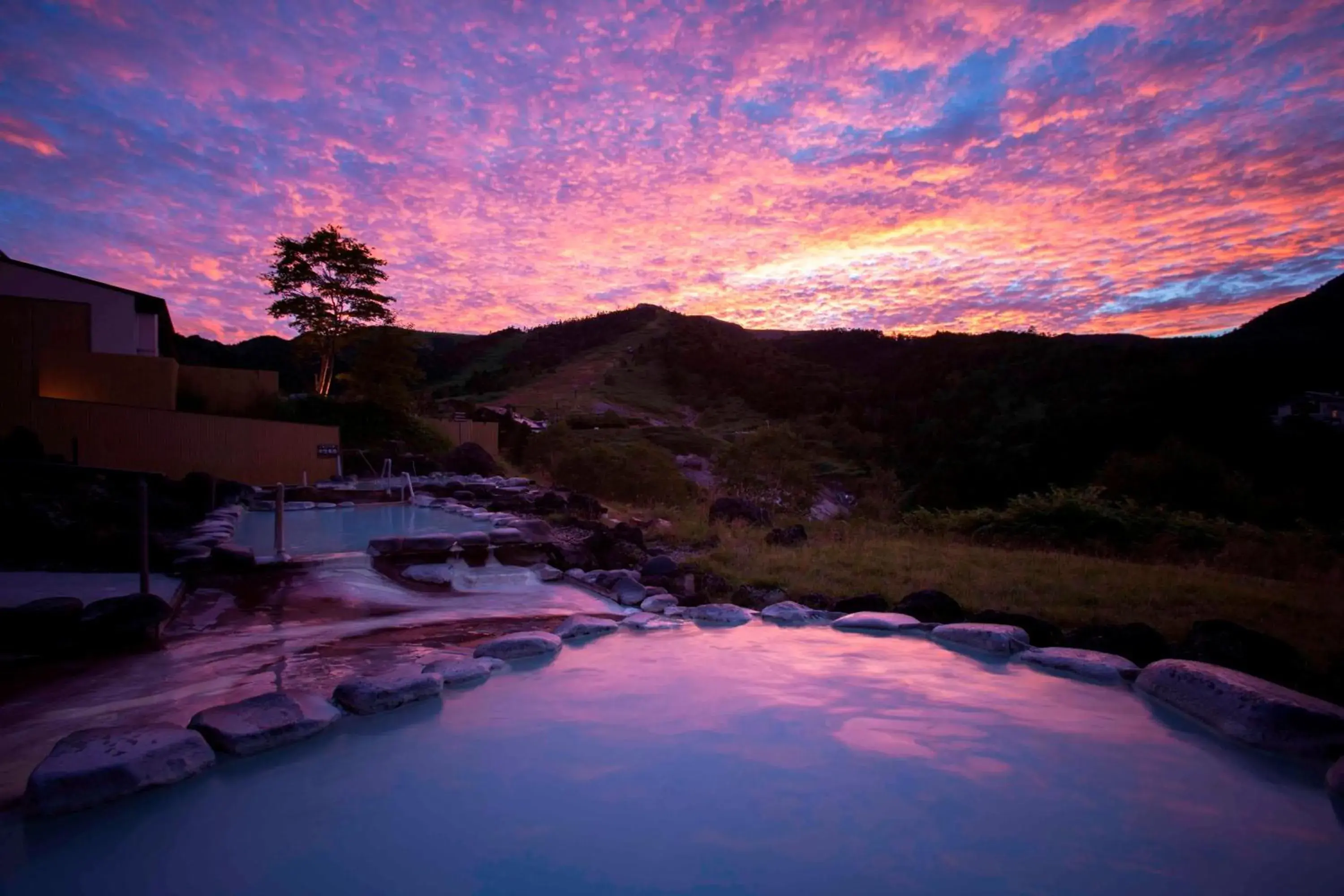 Hot Spring Bath, Sunrise/Sunset in Manza Prince Hotel