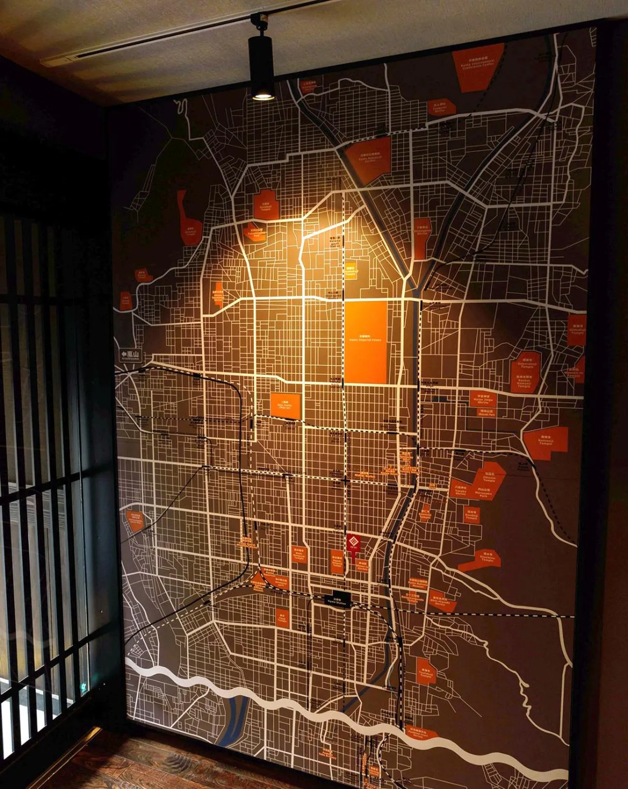 Area and facilities in Irori Kyoto Station Higashi-Honganji