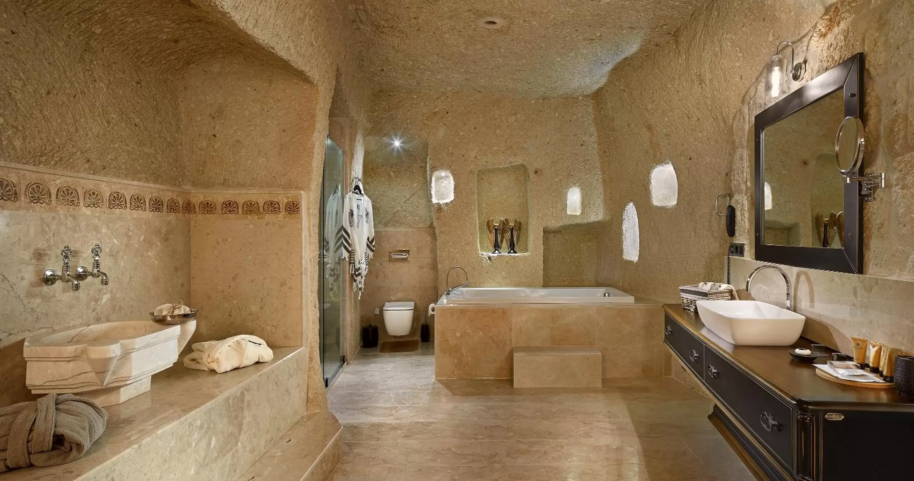 Bathroom in Seraphim Cave Suites & SPA