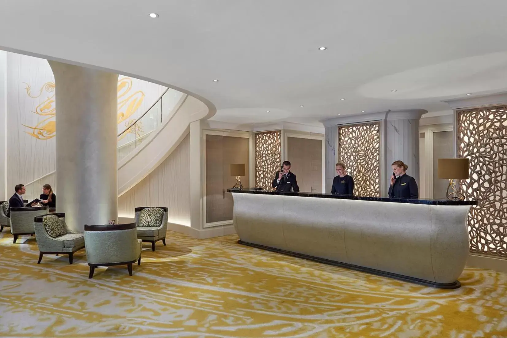 Staff, Lobby/Reception in Mandarin Oriental, Munich