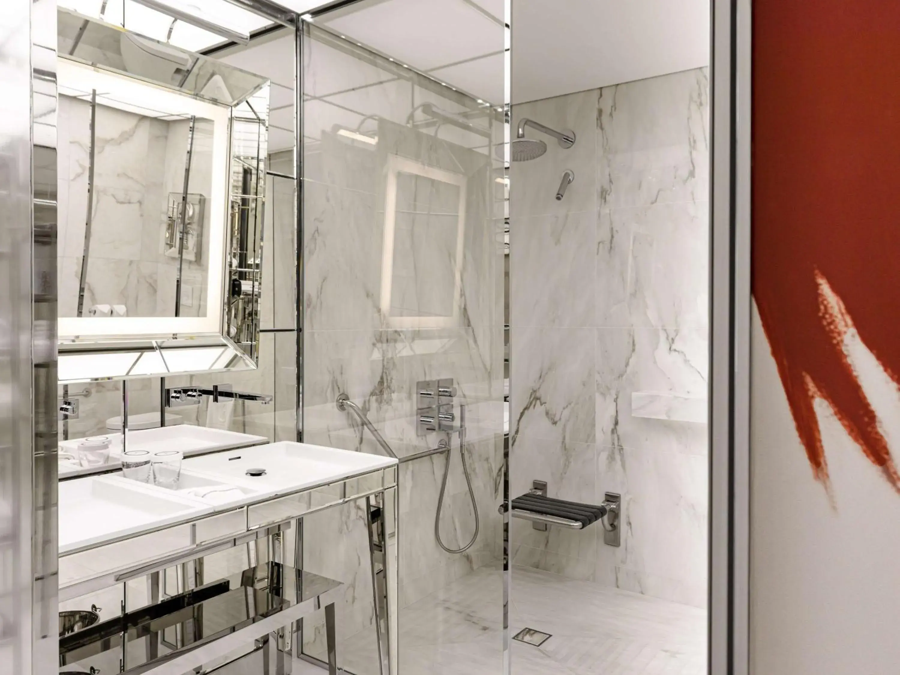 Shower, Bathroom in Le Royal Monceau Hotel Raffles Paris