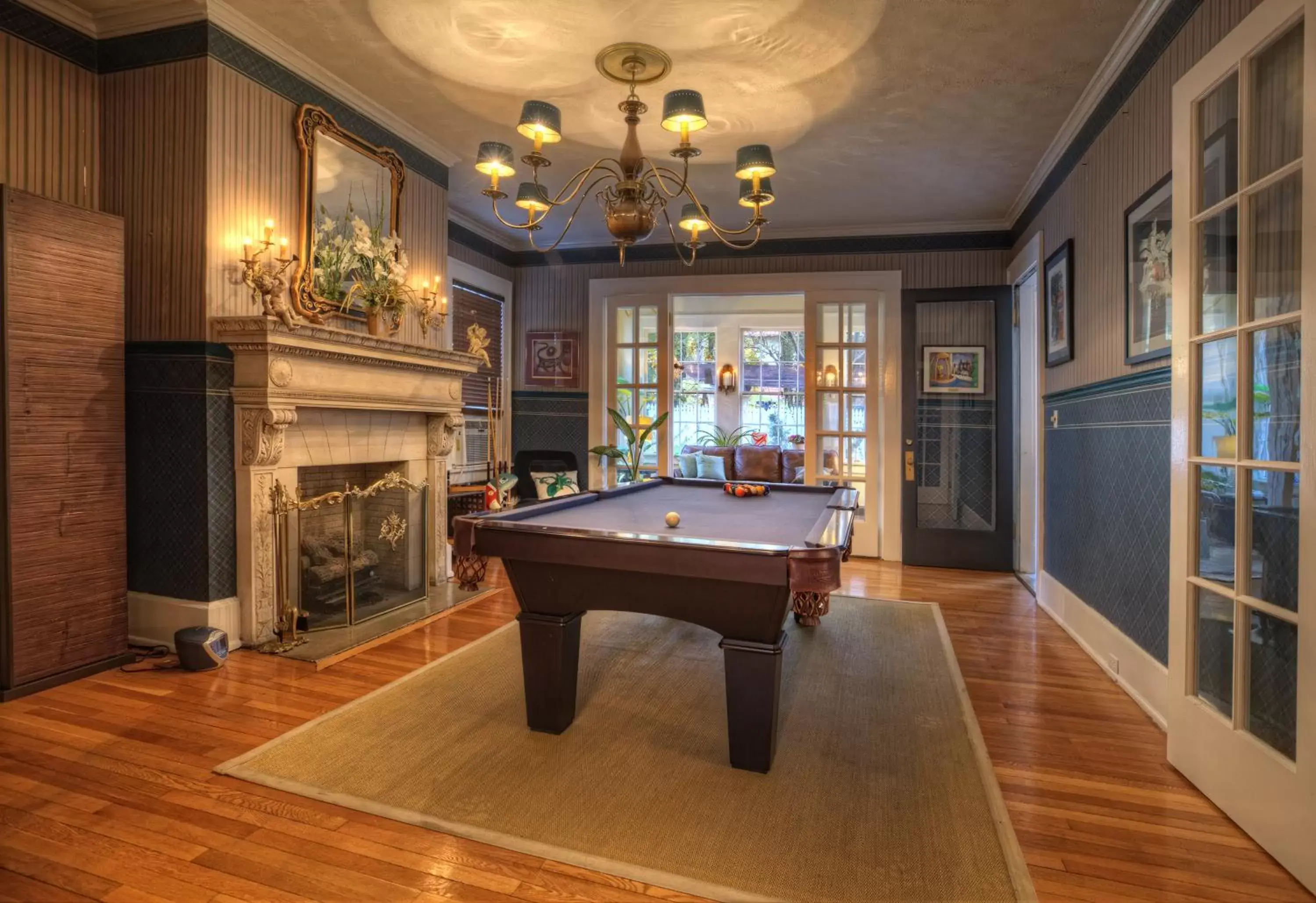 Game Room, Billiards in Bluefield Inn, a Select Registry Propery