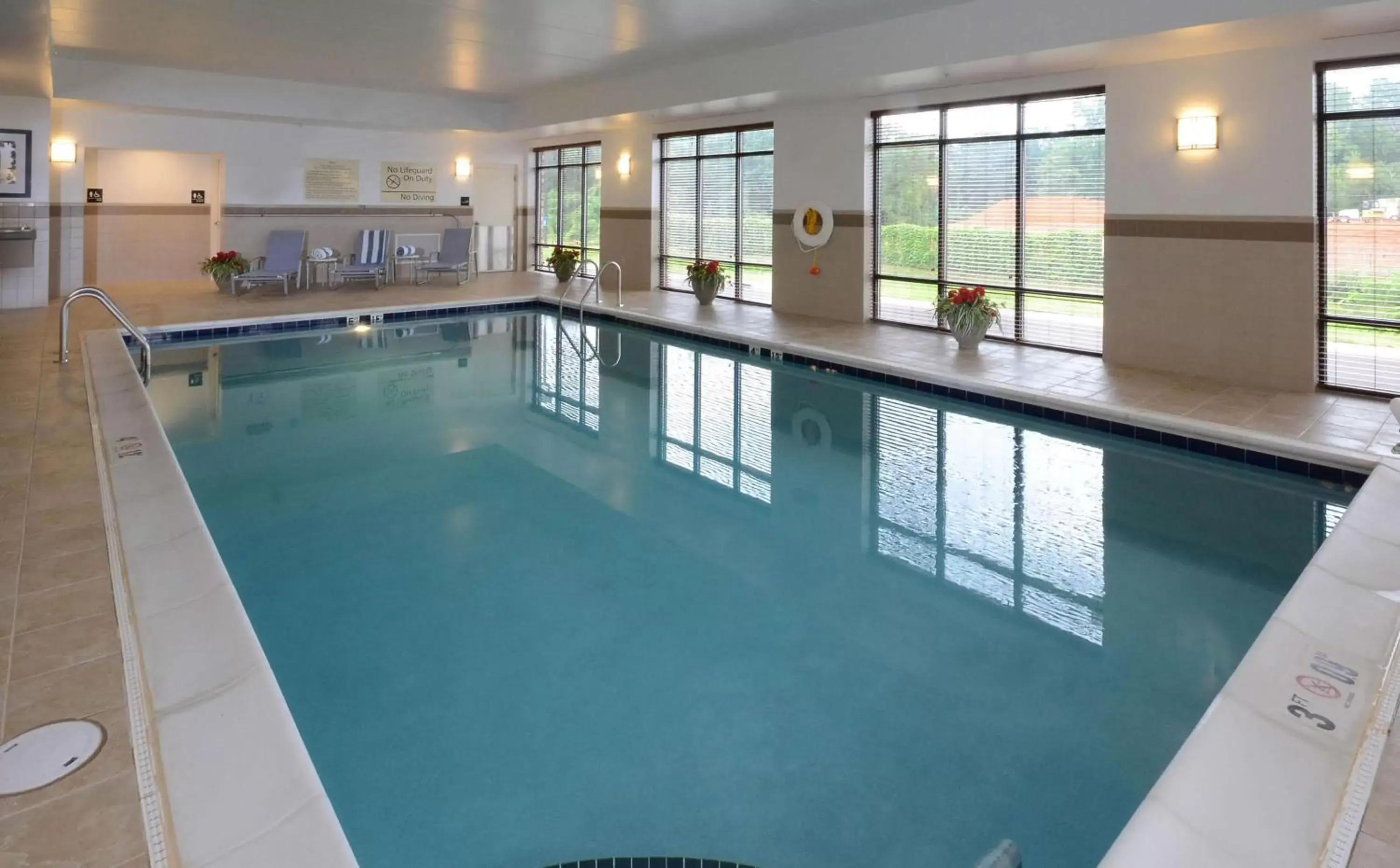 Pool view, Swimming Pool in Hampton Inn and Suites Lynchburg