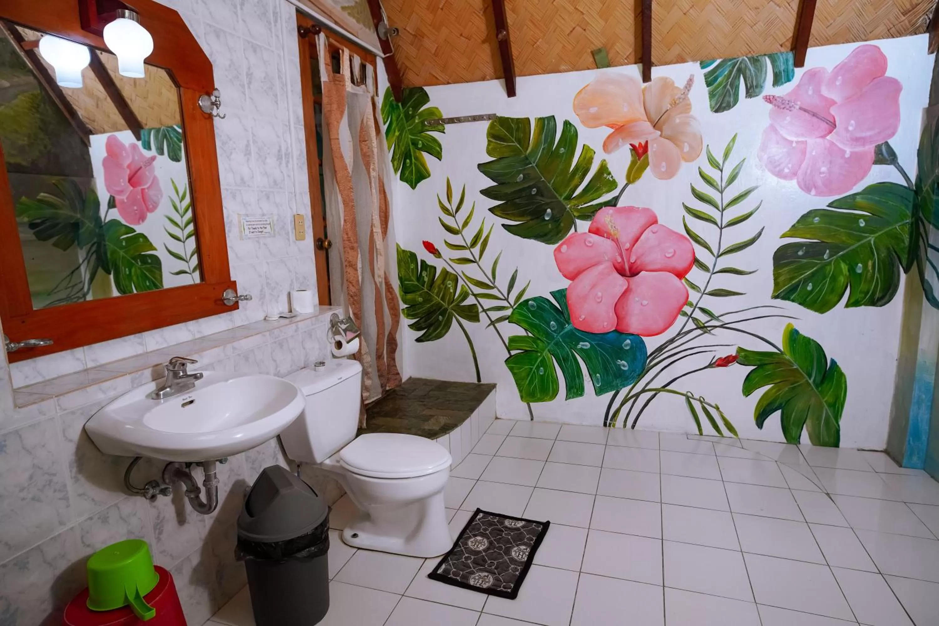 Toilet in Kokosnuss Garden Resort