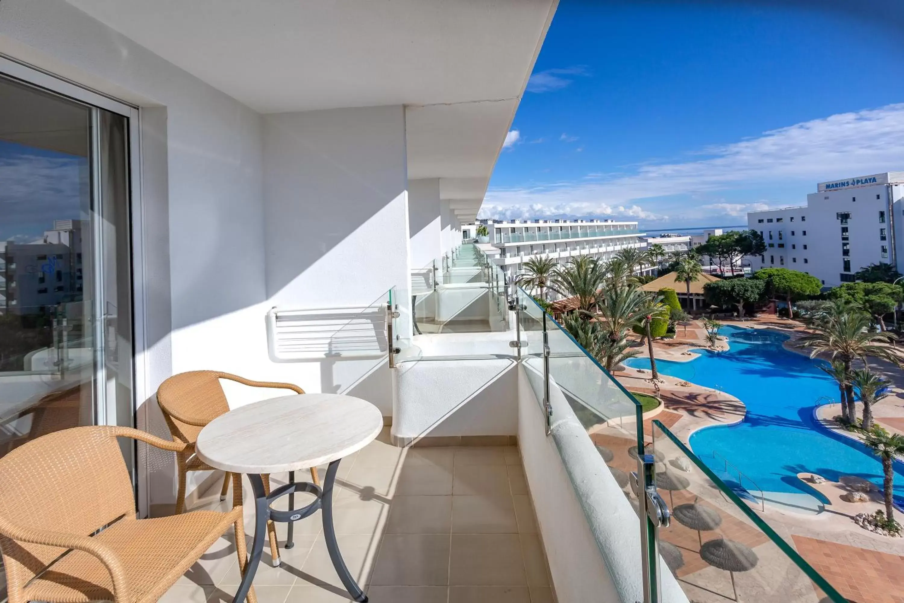 View (from property/room), Pool View in Marins Playa