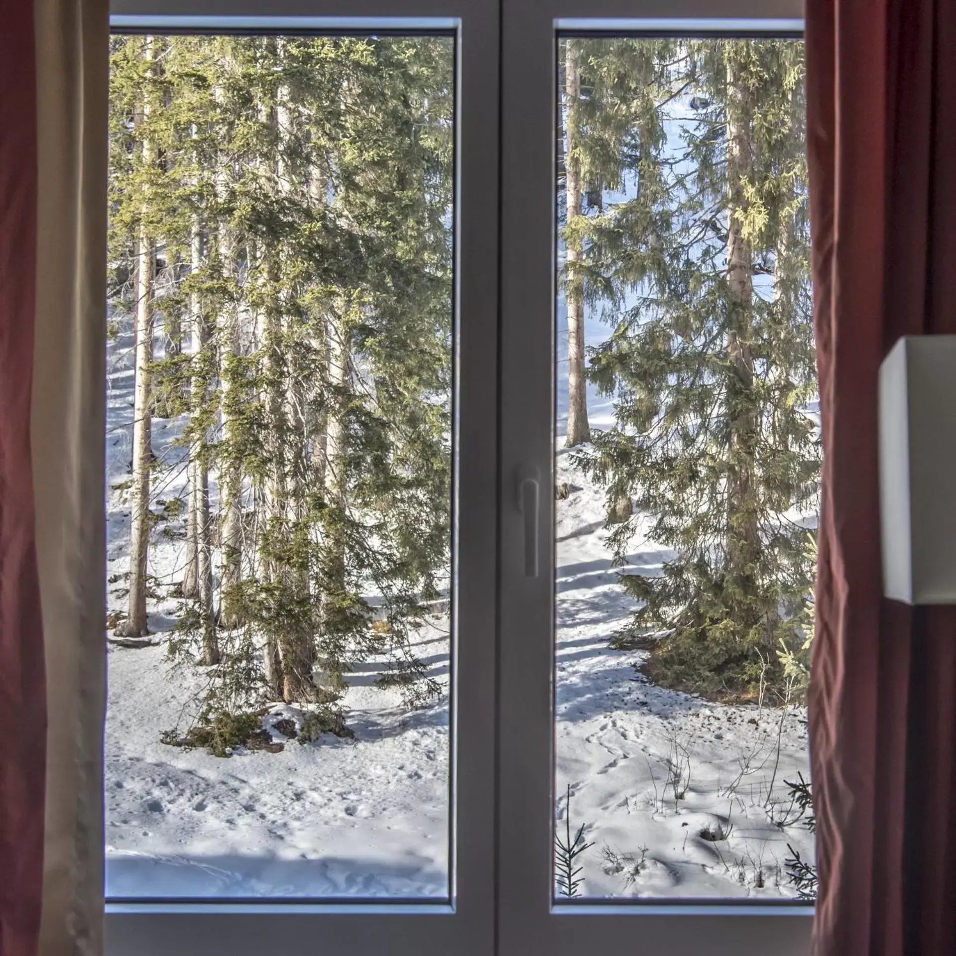 View (from property/room), Winter in Waldhotel & SPA Davos - for body & soul
