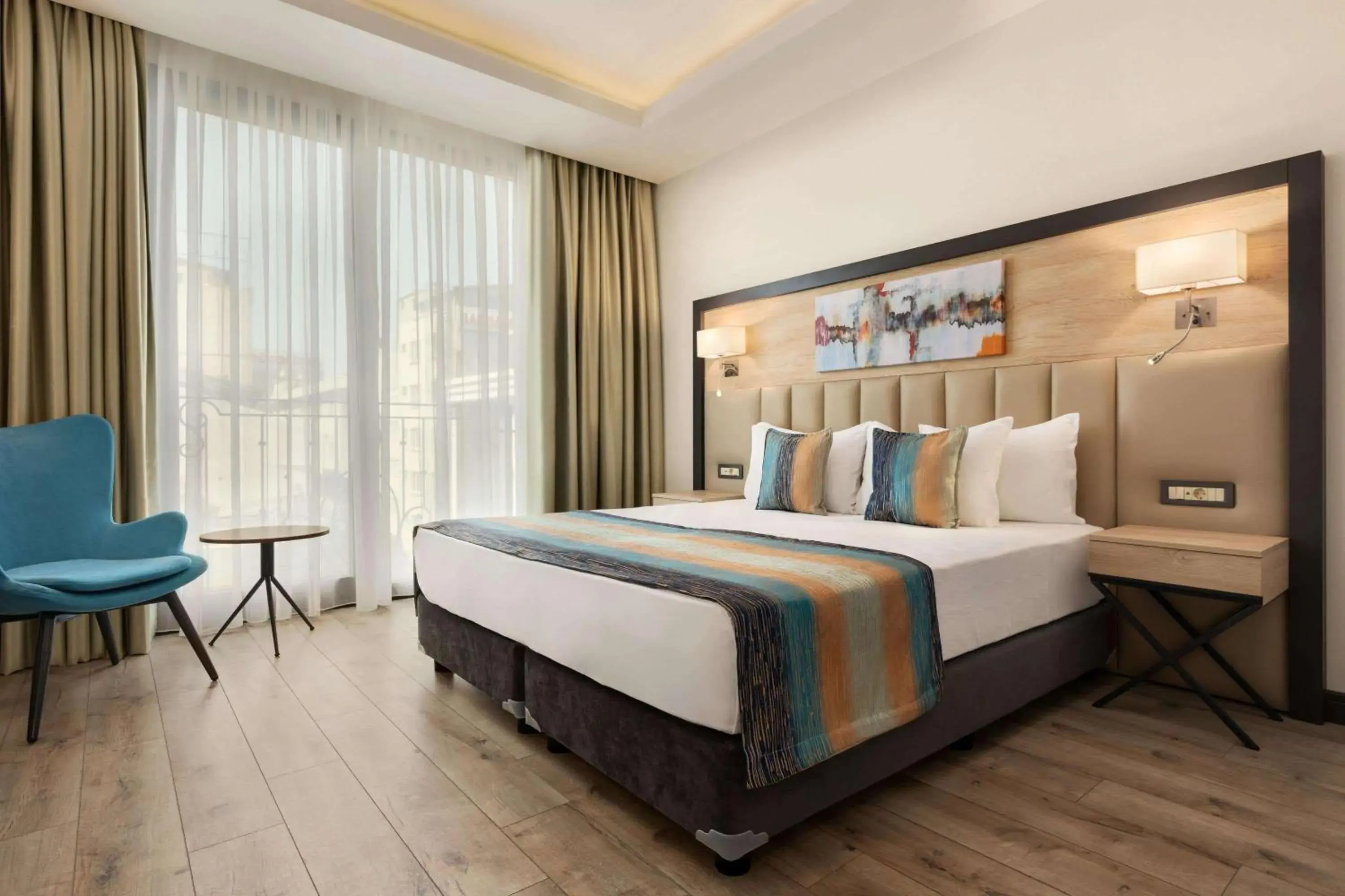 Photo of the whole room, Bed in Ramada Encore By Wyndham Istanbul Basin Express