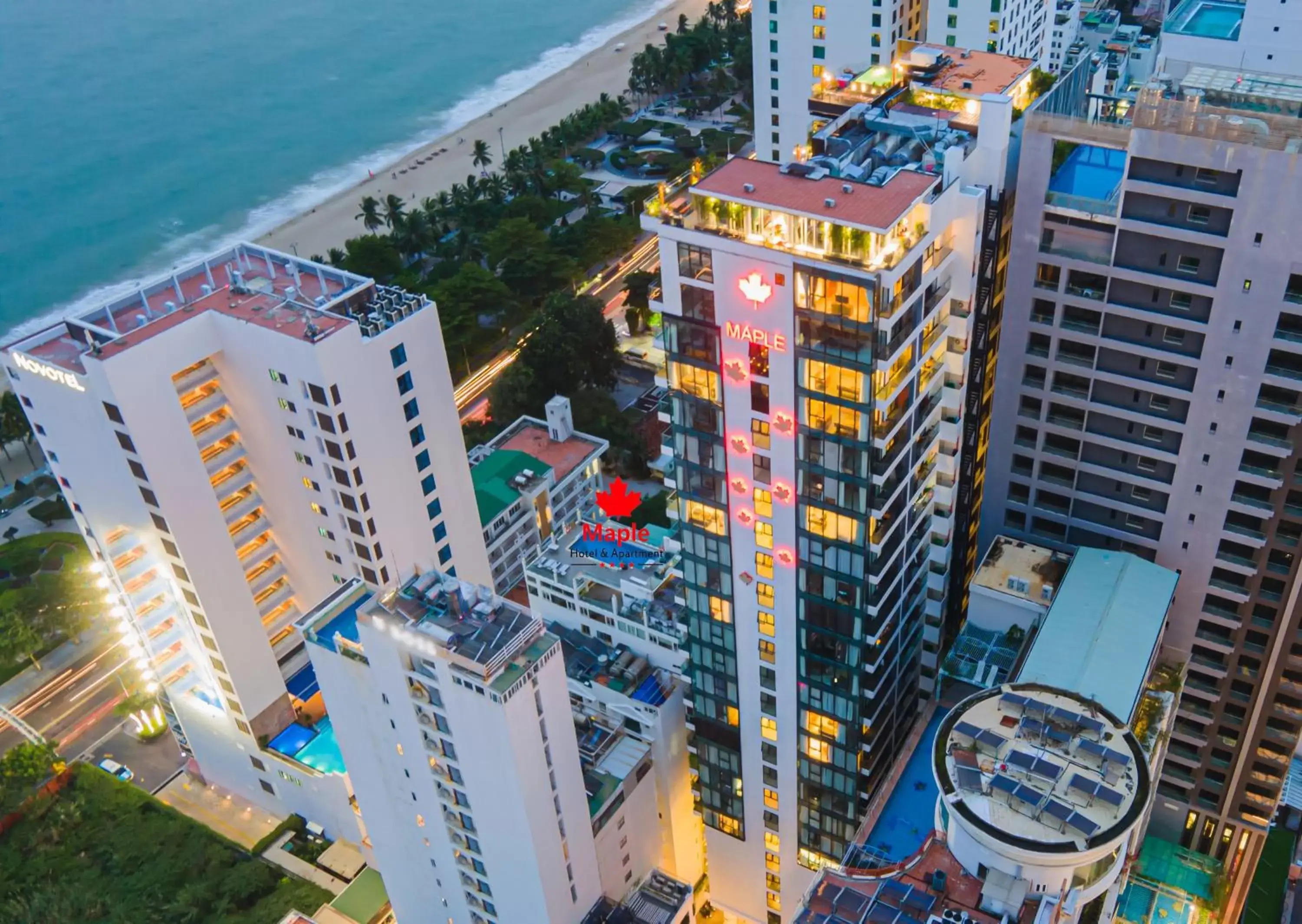 Property building, Bird's-eye View in Maple Hotel & Apartment