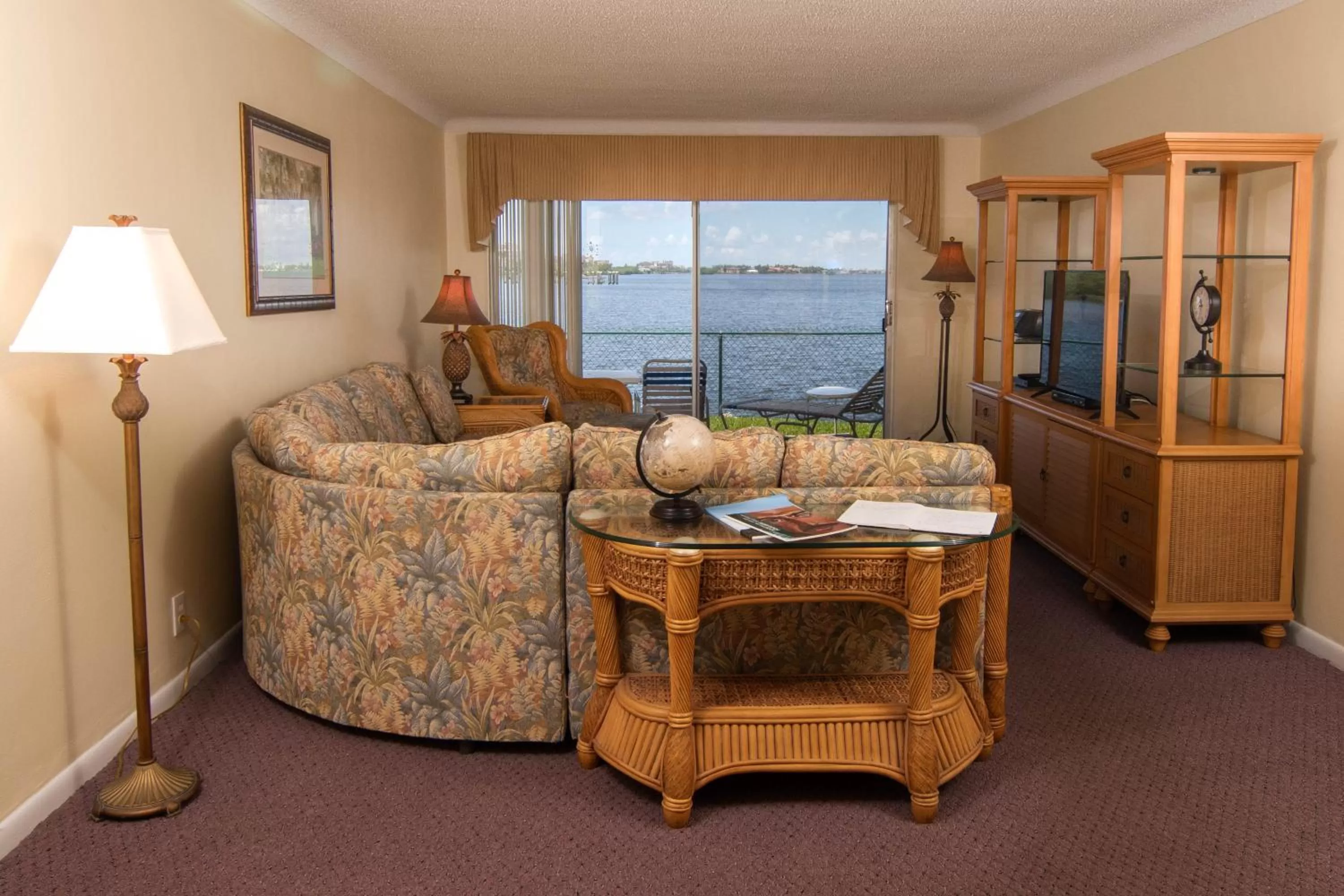 Living room, Seating Area in Palm Beach Waterfront Condos - Full Kitchens!