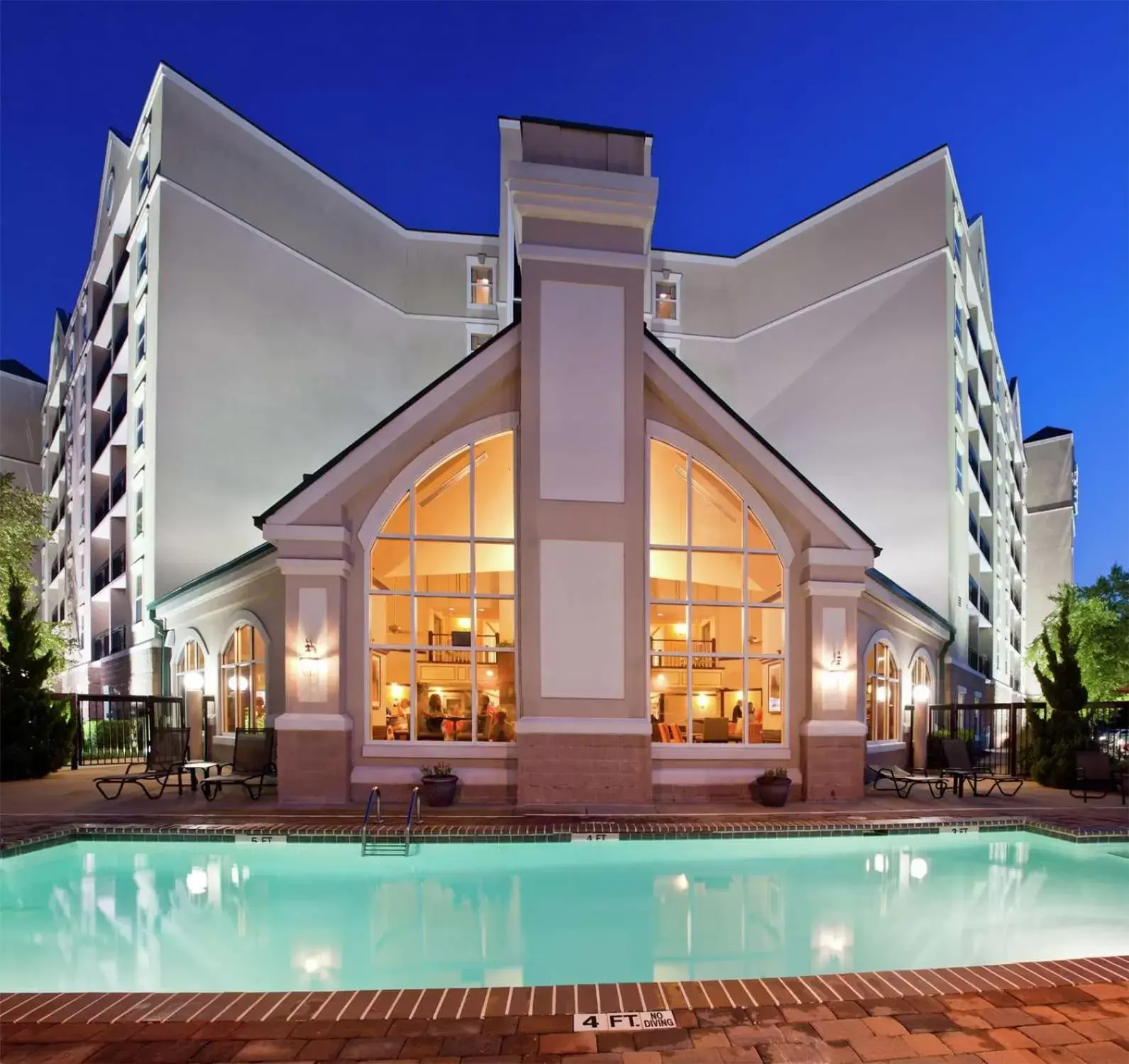 Pool view, Property Building in Homewood Suites by Hilton Raleigh-Durham Airport at RTP