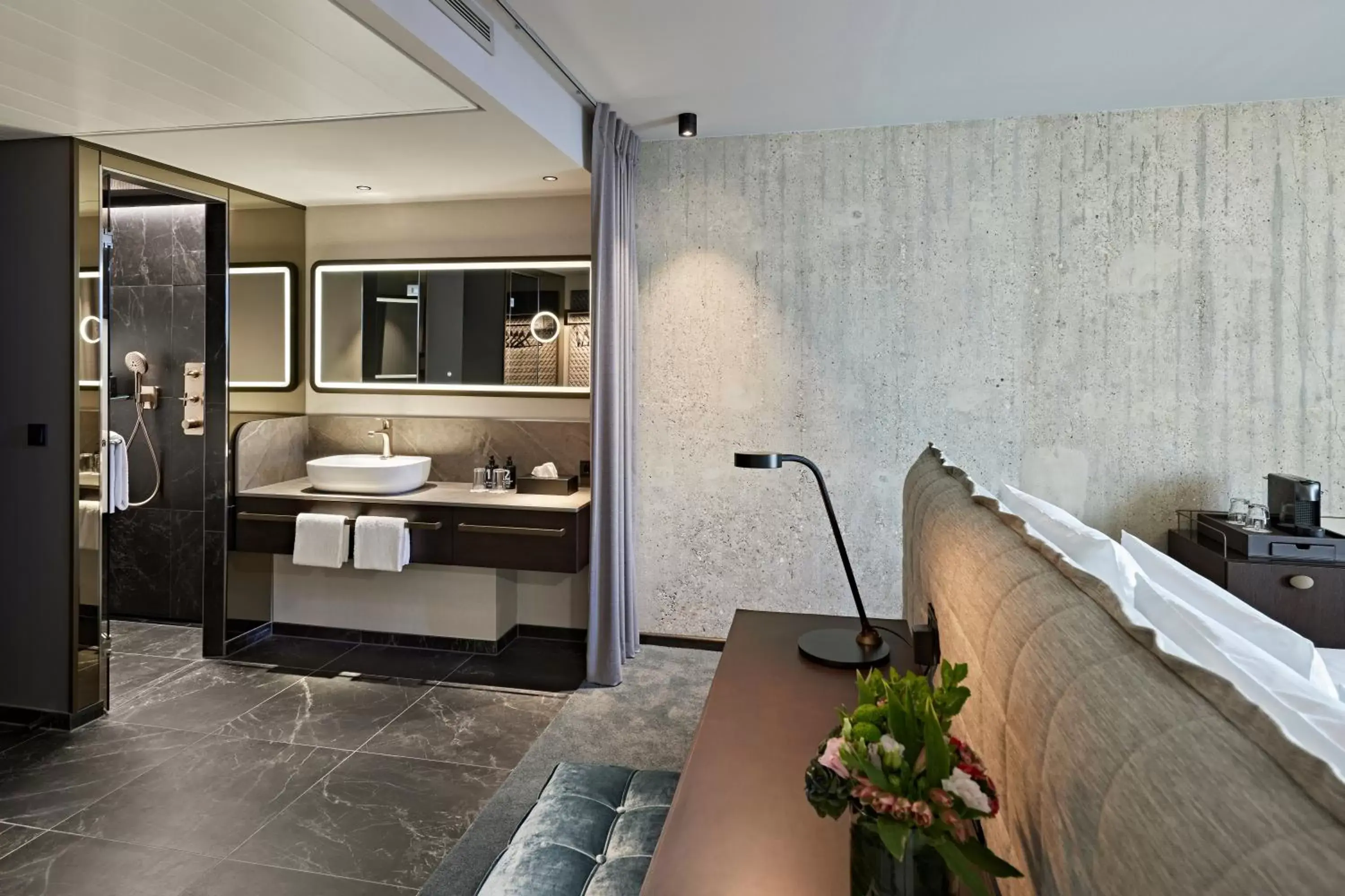 Bathroom in Lindner Hotel Dusseldorf Seestern, part of JdV by Hyatt