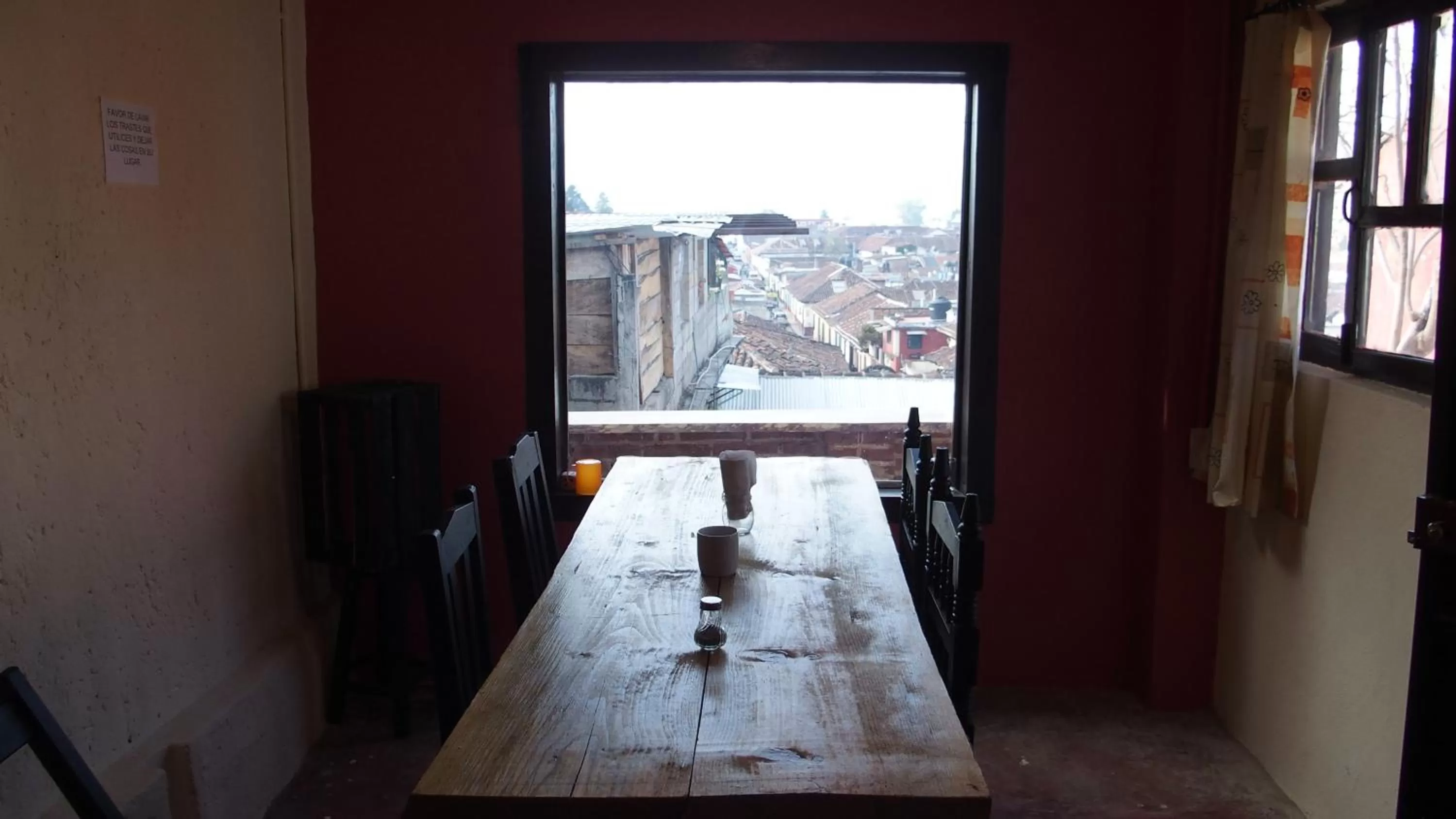 Kitchen or kitchenette, Winter in kukulkan hostal