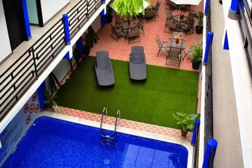 Pool view in Hotel Castillo Del Rey
