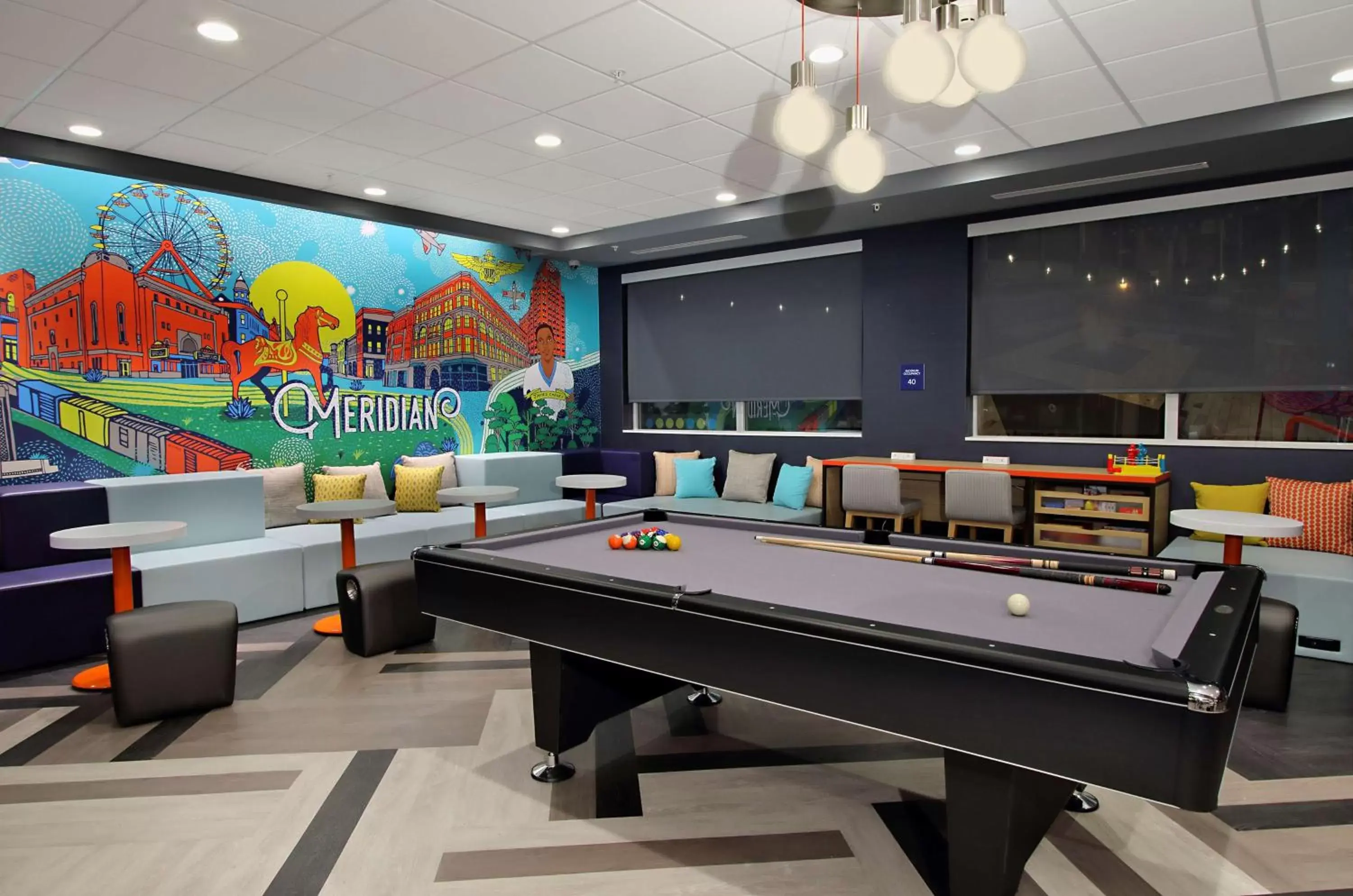 Lobby or reception, Billiards in Tru By Hilton Meridian
